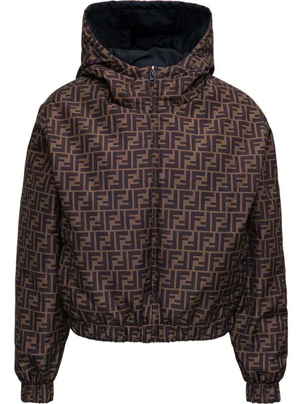 Fendi o1s1wg110925 Windbreaker in Black Size S / US 4 / IT 40 - 4 Thumbnail