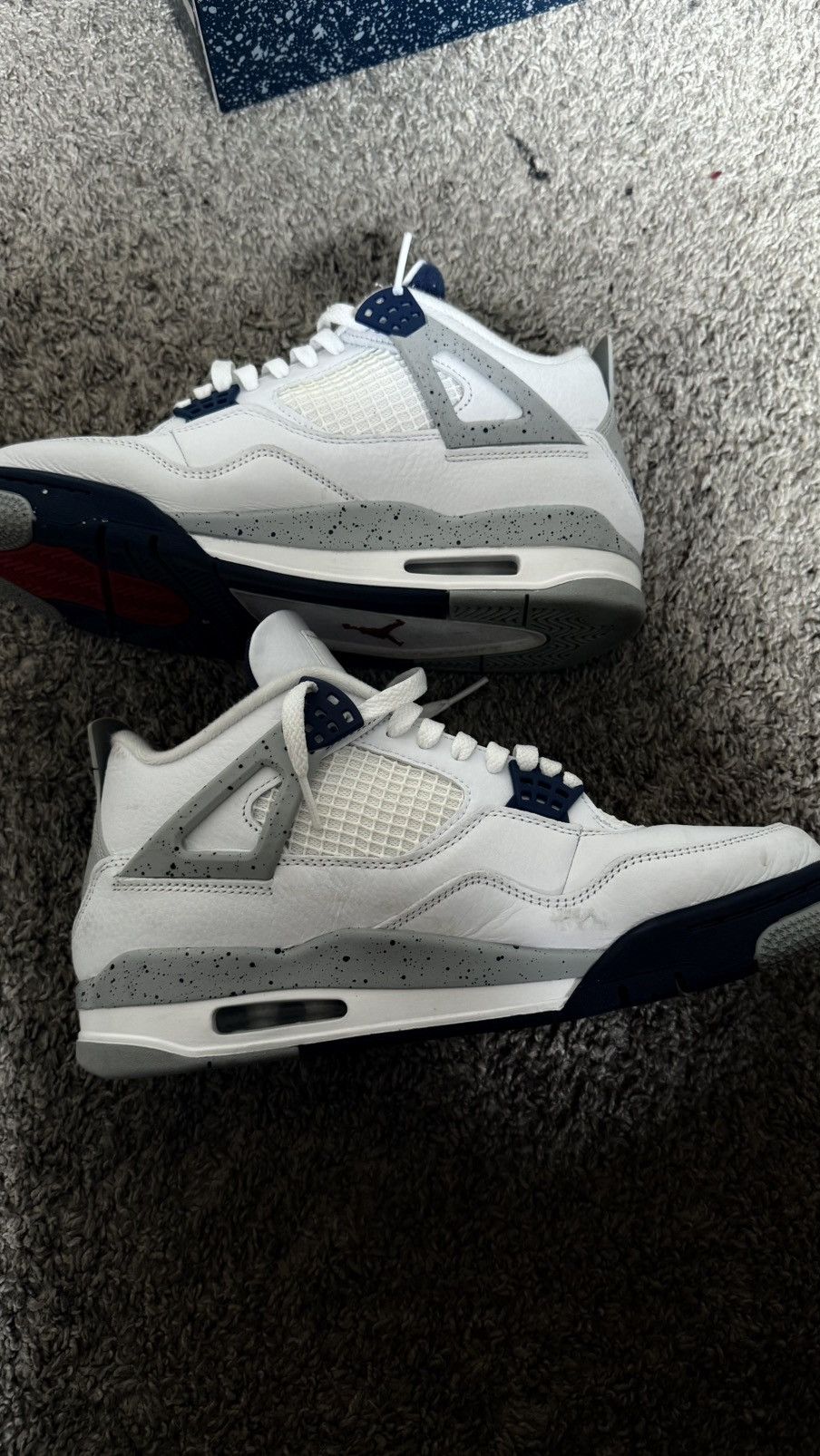 Jordan Brand Air Jordan 4 Retro Midnight navy Size US 9 / EU 42 - 3 Thumbnail