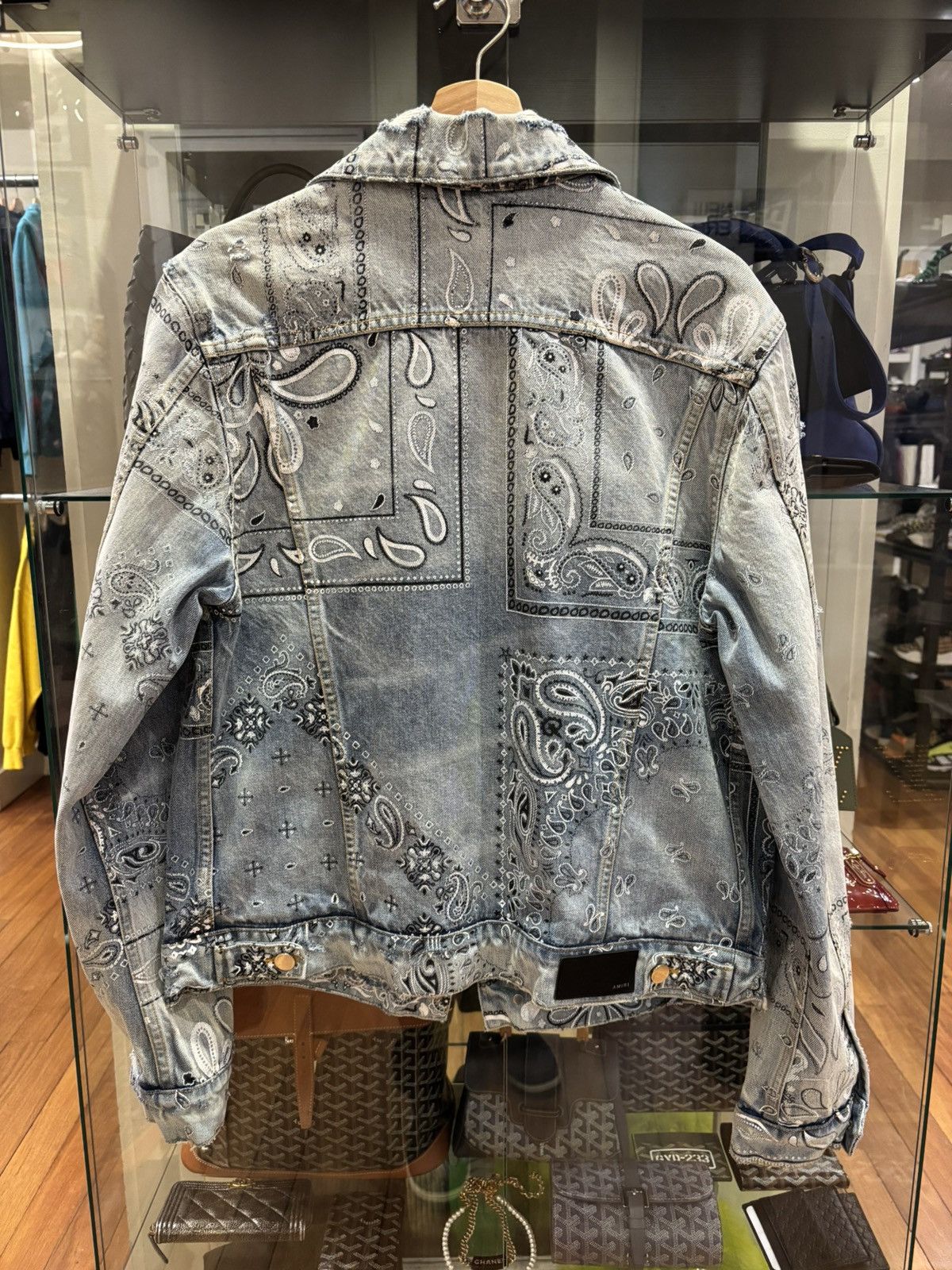 Amiri Amiri Paisley Denim Jacket Size US XL / EU 56 / 4 - 2 Thumbnail