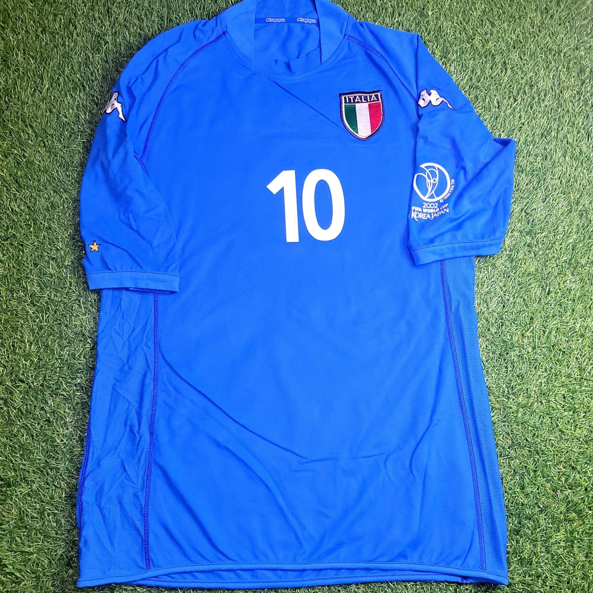 Kappa Totti Italy Kappa 2002 World Cup Home Soccer Jersey Shirt XL Size US XL / EU 56 / 4 - 2 Thumbnail