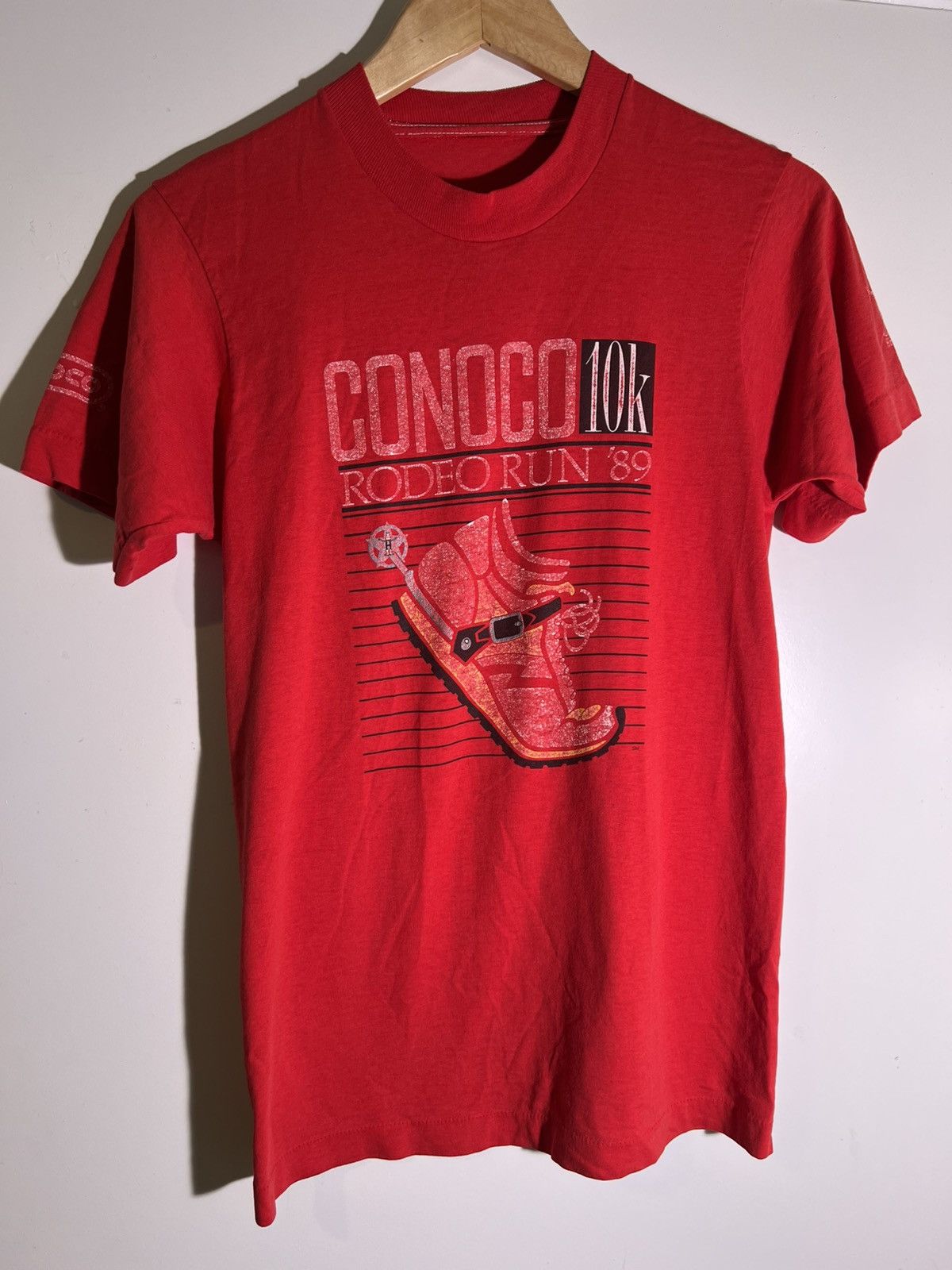 Vintage 80’s 90’s VTG Vintage Conoco Rodeo Run Texas Retro T Shirt Size US M / EU 48-50 / 2 - 1 Thumbnail