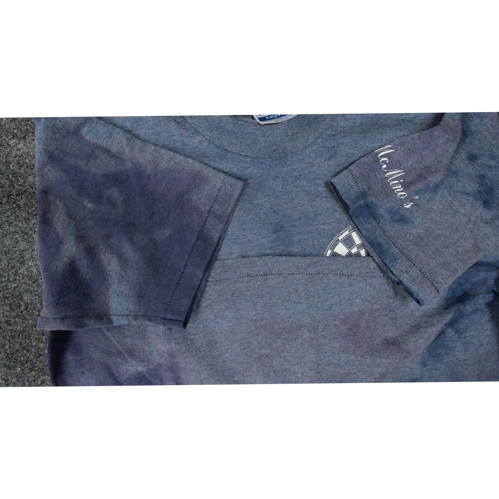 Hanes VINTAGE Hanes T-Shirt Streetwear 80s Tie Dye Single Stitch Short Sleeve M Mens Blue Pattern Beer Dartboard Graphic Print Slim Fit Shirt Size US M / EU 48-50 / 2 - 6 Thumbnail