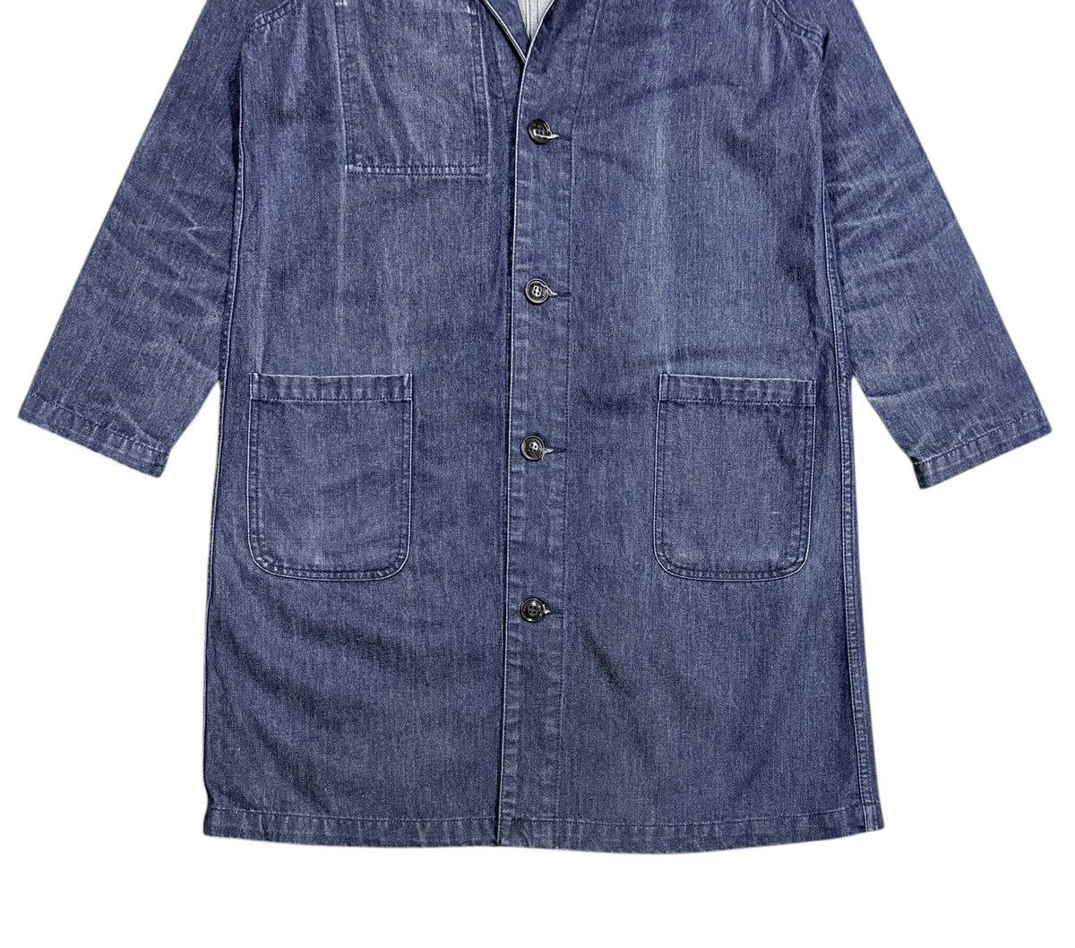 If Six Was Nine Vtg🔥Archives Japanese Indigo Denim Longcoat Jacket Size US M / EU 48-50 / 2 - 5 Thumbnail