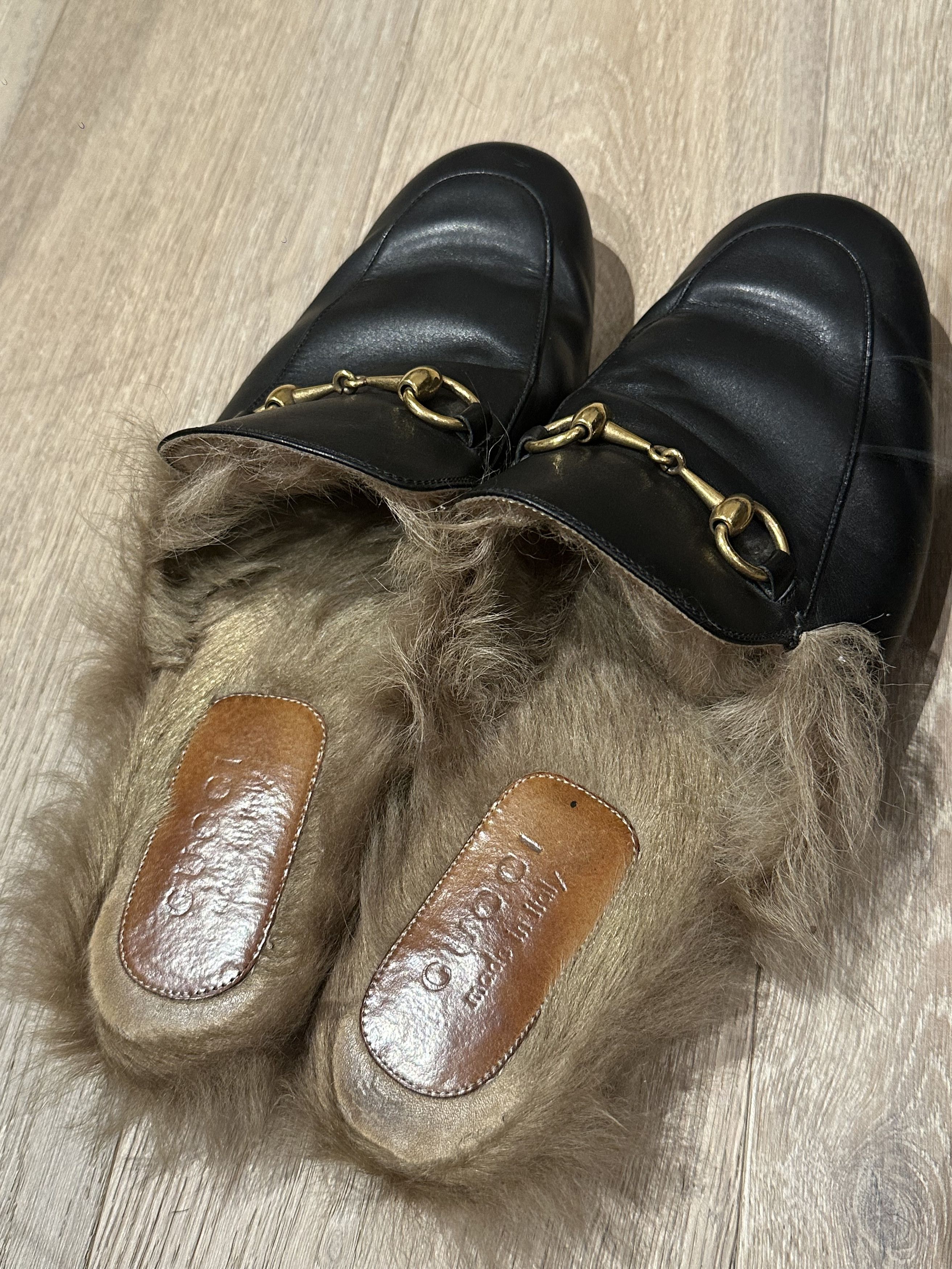 Gucci GUCCI - PRINCETOWN LEATHER SLIPPER LOAFERS BLACK - US 8 Size US 8 / EU 41 - 4 Thumbnail