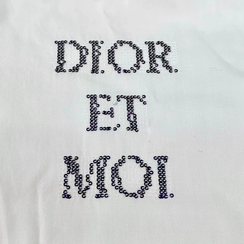 Dior Dior White logo sequin long-sleeved shirt 2501-Nextarrow Size US XXS / EU 40 - 5 Thumbnail