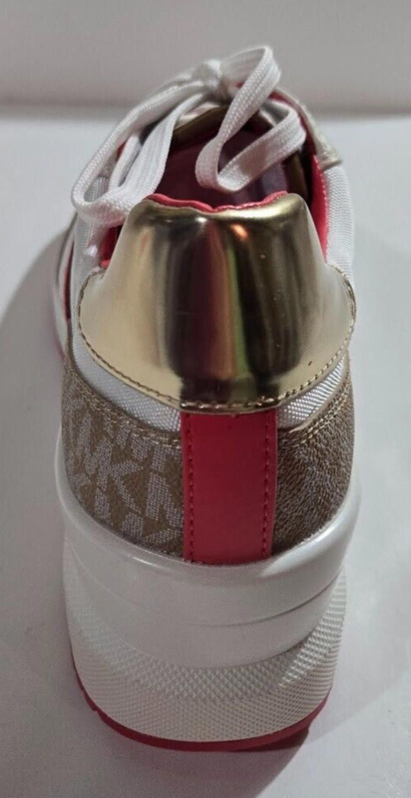 Michael Kors Womens Michael Kors Mabel Trainer Dahlia Coral 11 M NEW Size US 11 / IT 41 - 6 Thumbnail