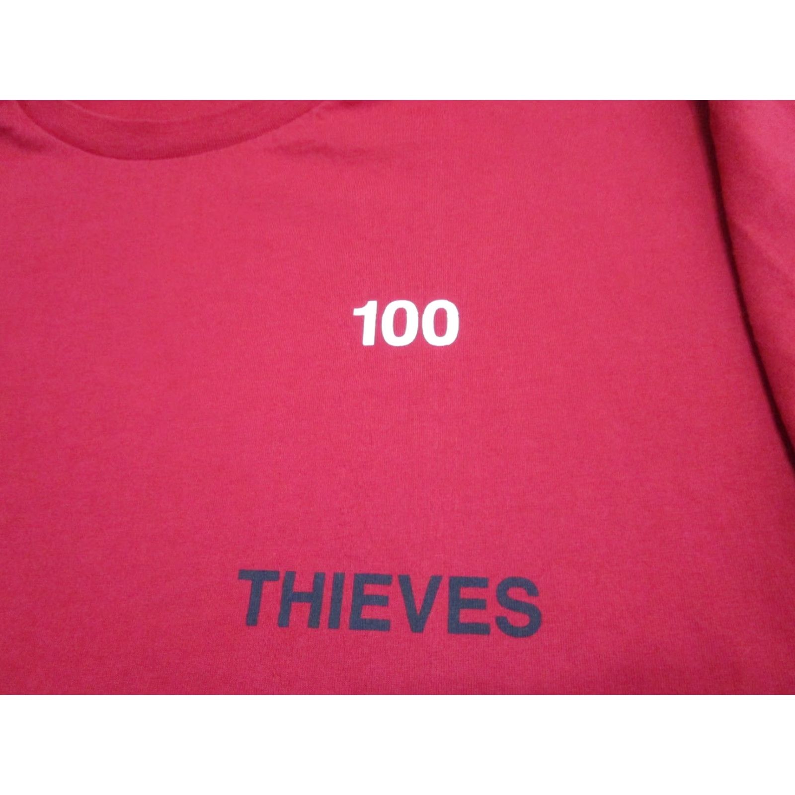 100 Thieves VINTAGE 100 Thieves Shirt Men Large Red Gaming Tee Adult Crew Neck Short Sleeve Graphic Print T-Shirt Size US L / EU 52-54 / 3 - 4 Thumbnail