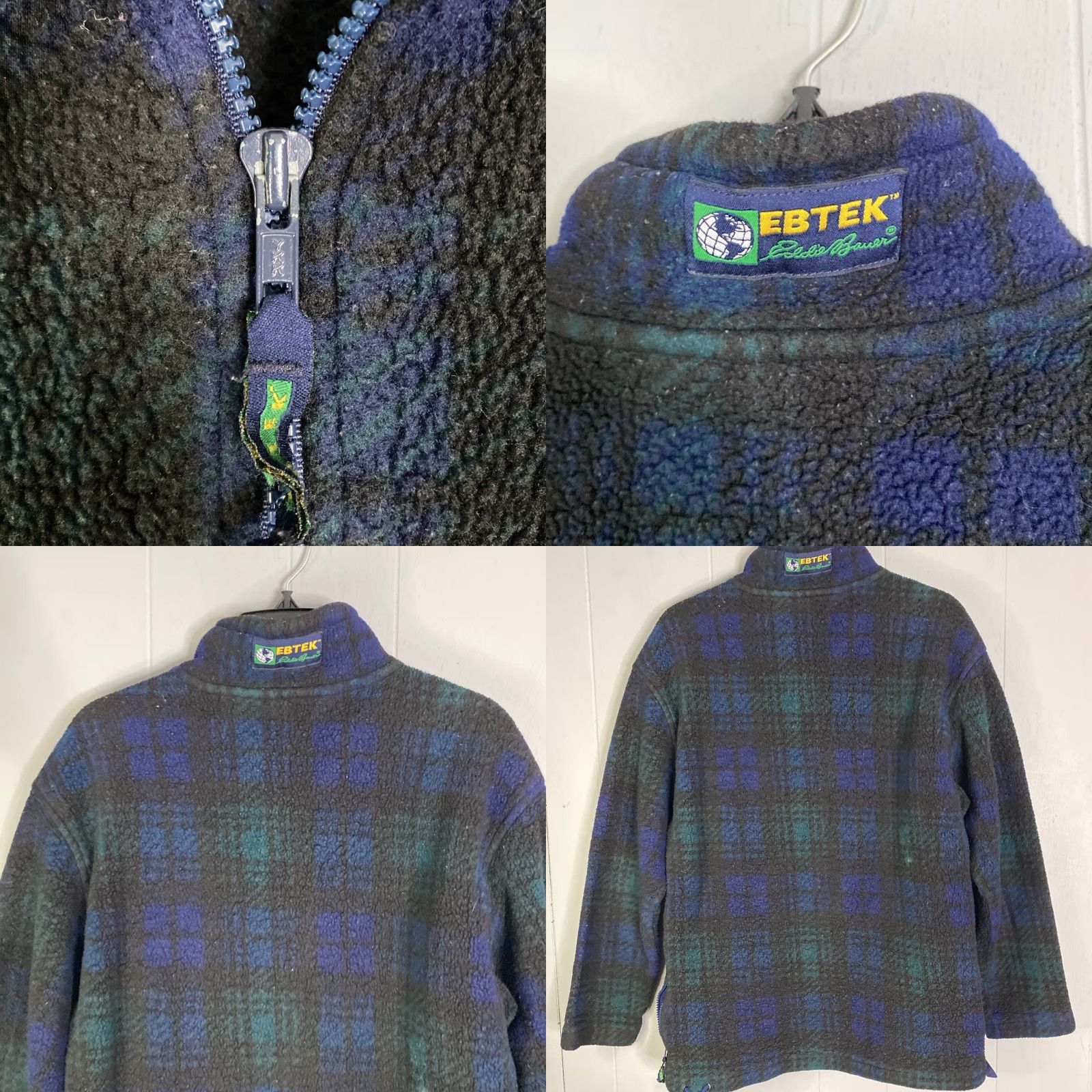 Eddie Bauer VTG Eddie Bauer EBTek Men M High Pile Fleece 1/2 Zip Pullover Jacket Multicolor Windbreaker USA 21X27 M Size US M / EU 48-50 / 2 - 9 Thumbnail