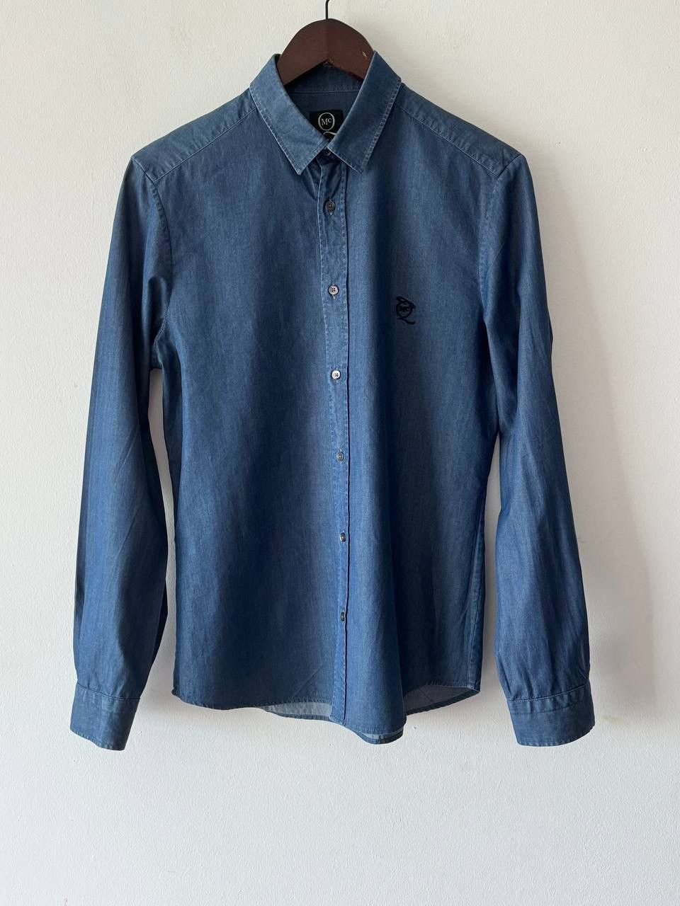 Alexander McQueen 🔥🔥 Alexander Mcqueen Blue Cotton Shirt Size US S / EU 44-46 / 1 - 1 Thumbnail