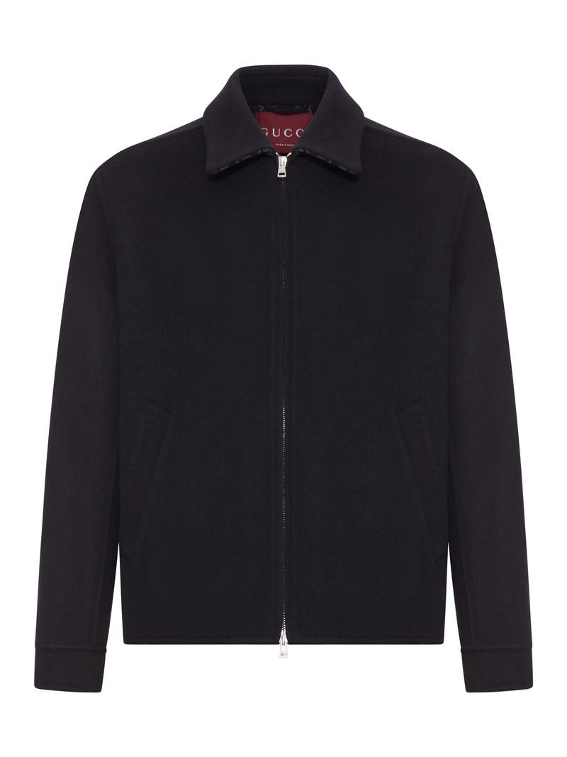 WOOL JACKET WITH ZIP