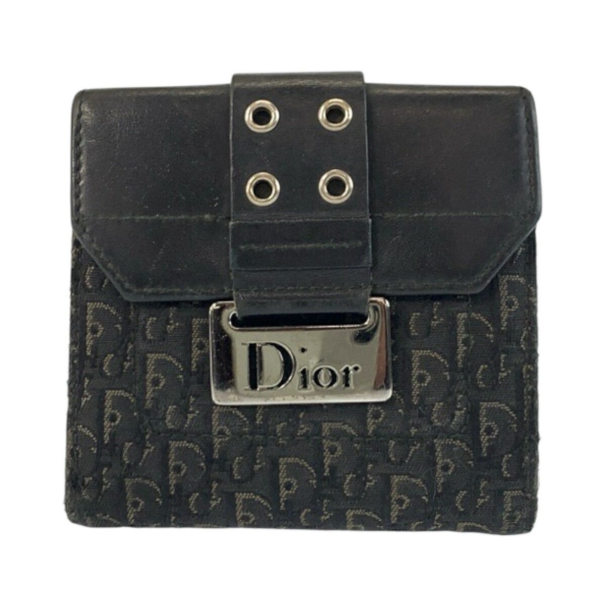 Dior Dior Christian Dior Trotter Canvas Leather Wallet Textile Short Wallet TR0072 DUTY FREE for USA Size ONE SIZE - 1 Thumbnail