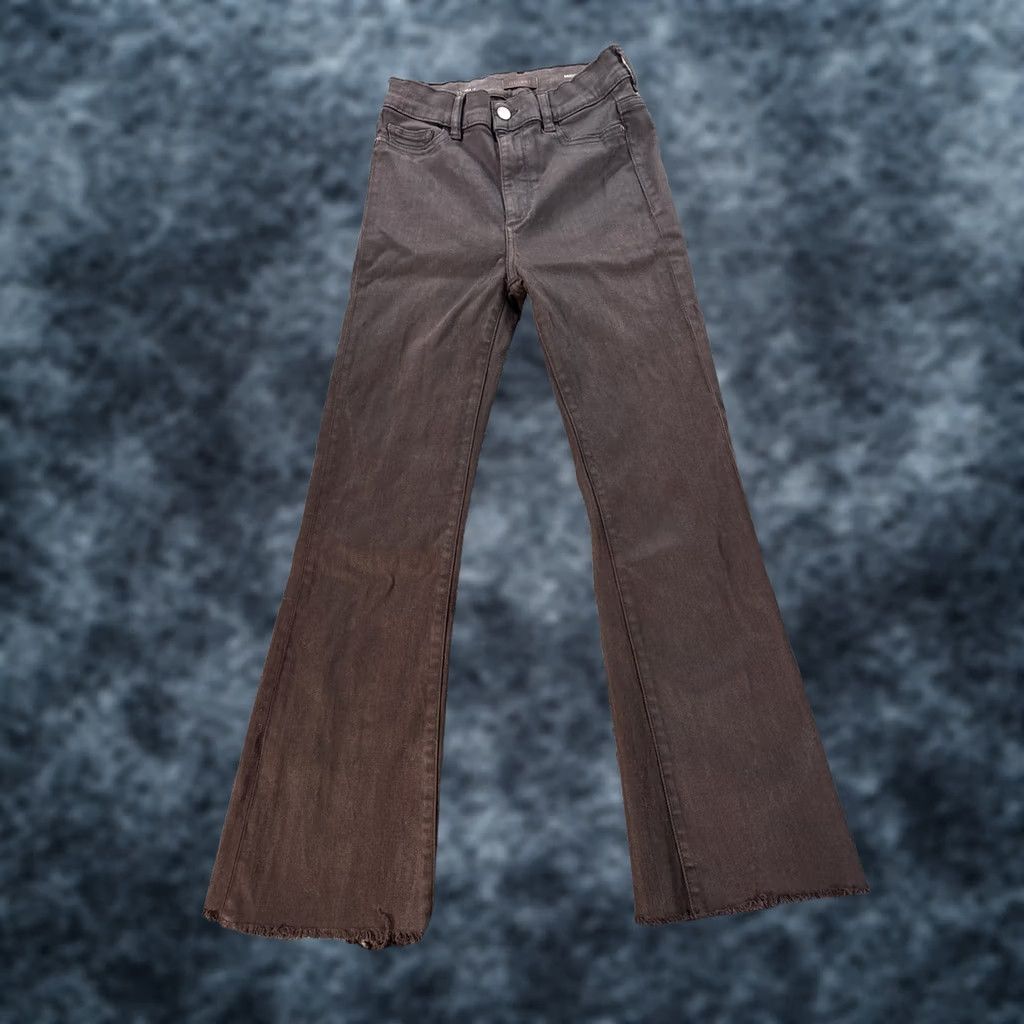 DL1961 DL1961 Womens High Rise Bridget Boot Cut Crop Jeans Brown Cotton 27x26 Size 27 Jeans Womens Brown High Rise Boot Cut Crop Denim Size 27" / US 4 / IT 40 - 1 Thumbnail