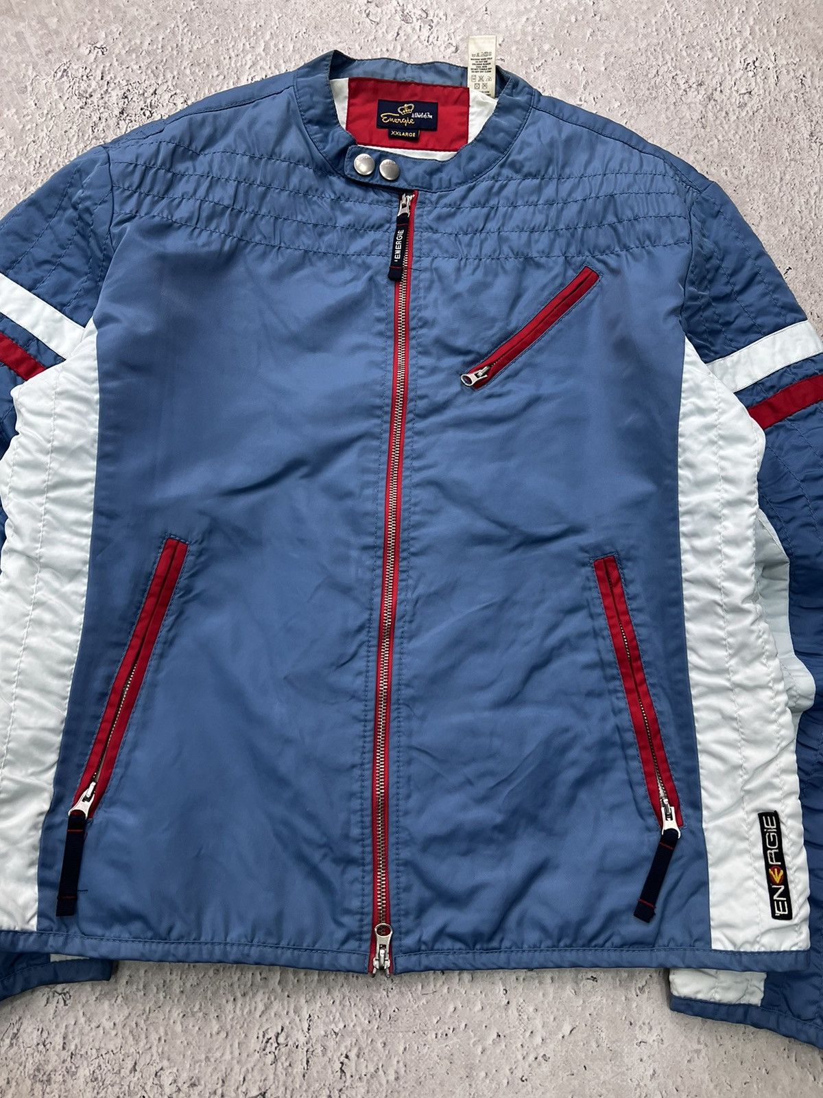 Diesel × If Six Was Nine × Le Grande Bleu (L.G.B.) VINTAGE RACING Y2K ENERGIE MAISON MARGIELA STYLE JACKET Size US XL / EU 56 / 4 - 4 Thumbnail