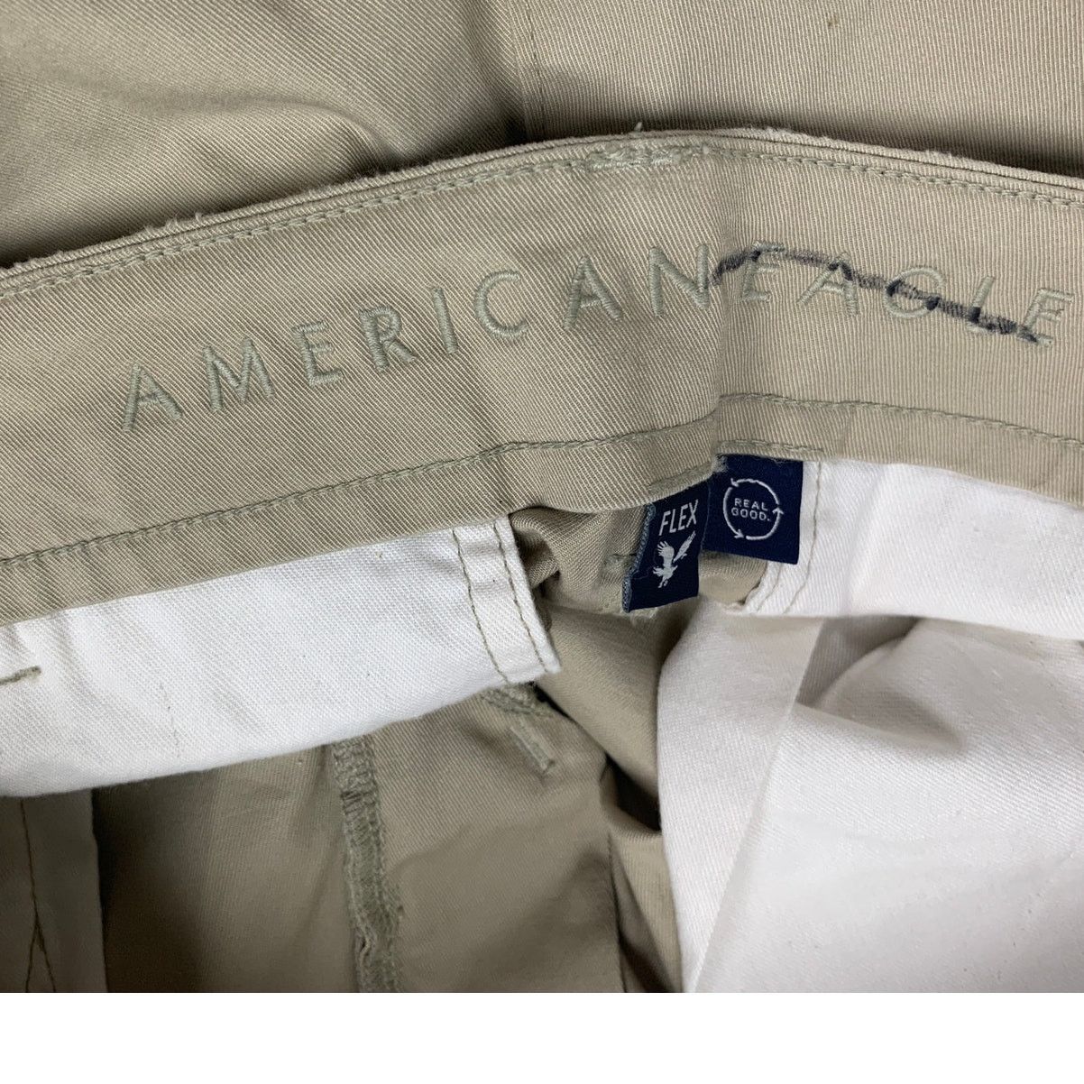 American Eagle Outfitters New American Eagle Mens Size 32X34 Cotton Flex Khaki Pants Size US 32 / EU 48 - 5 Thumbnail