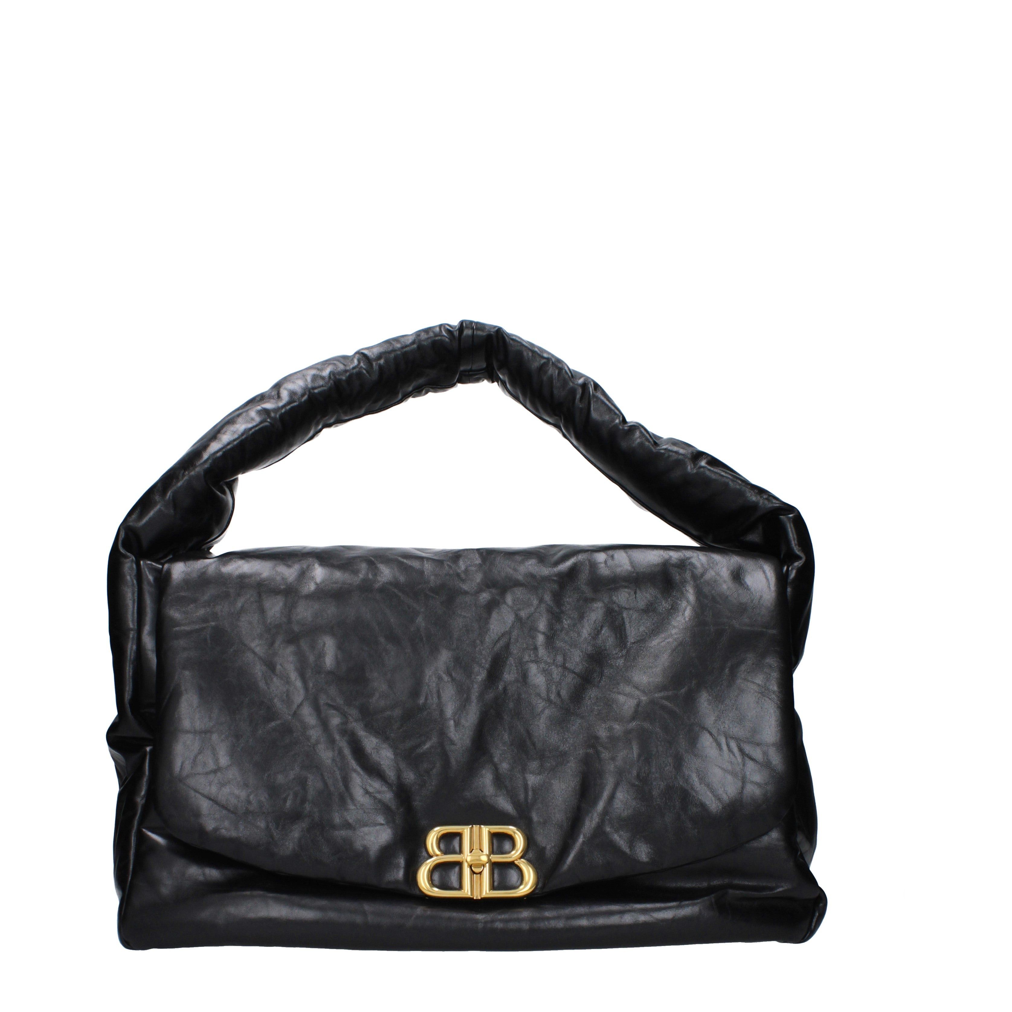Balenciaga Balenciaga Shoulder Bags Women Leather Black Size ONE SIZE - 1 Thumbnail