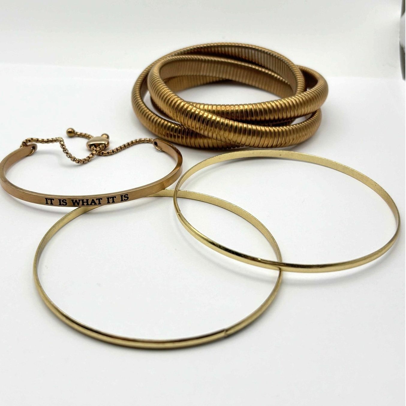 Other Gold "It Is What It Is" Bracelet Bundle Size ONE SIZE - 3 Thumbnail