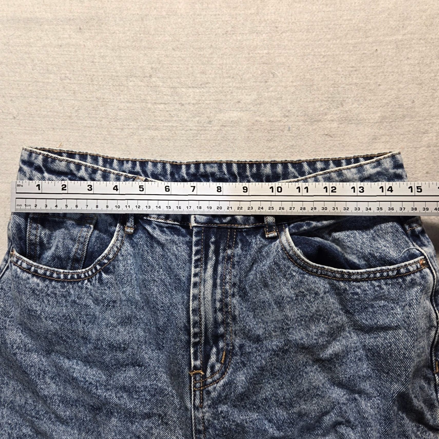Shein Shein Jeans Blue Denim Pants 5 Pocket Cotton Adult Women's Size L Large Size 36" / US 14 / IT 50 - 5 Thumbnail