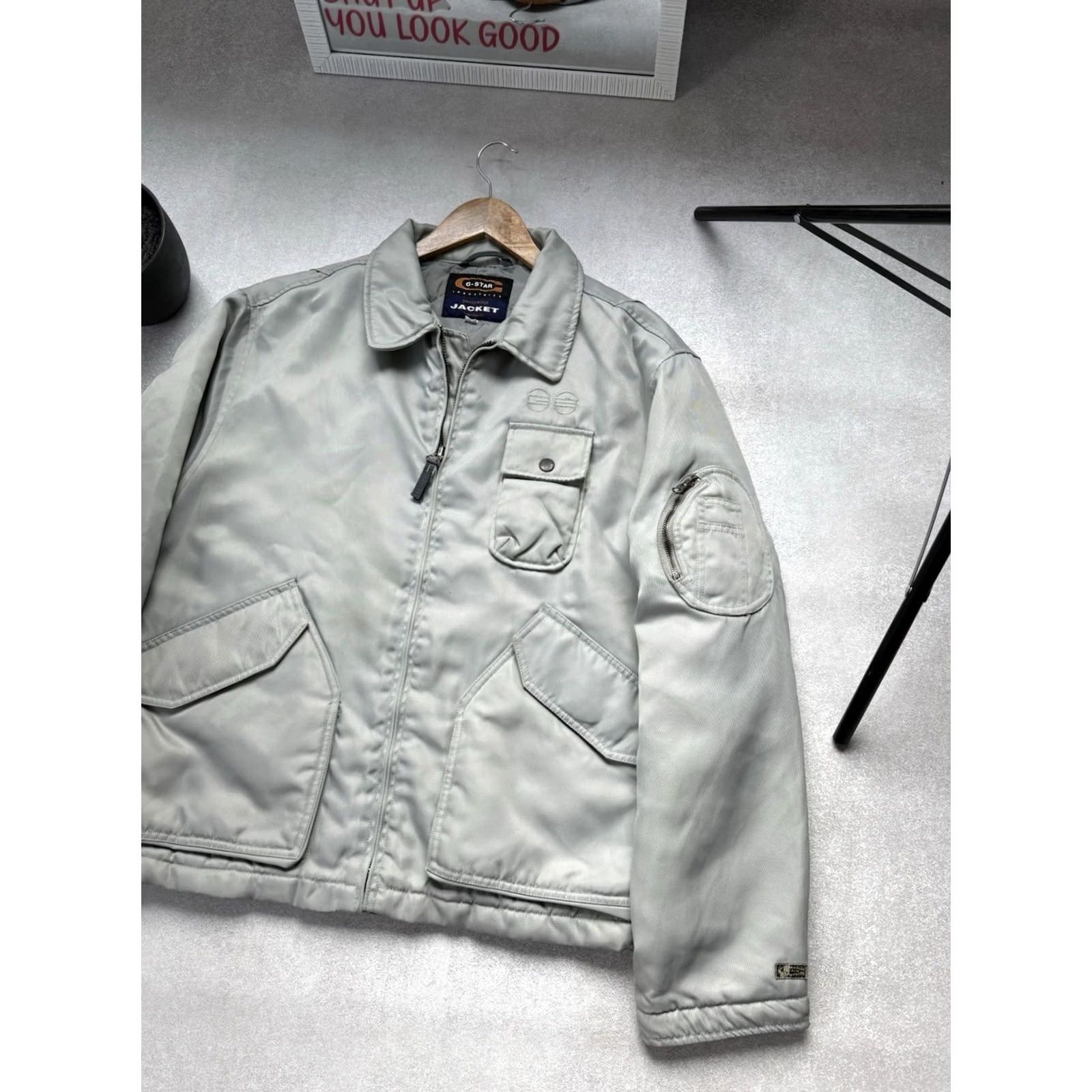 G-Star VINTAGE G-Star Bomber Jacket MA-2 Flyer Quilted Military Mens Casual Mint Size L Size US L / EU 52-54 / 3 - 5 Thumbnail