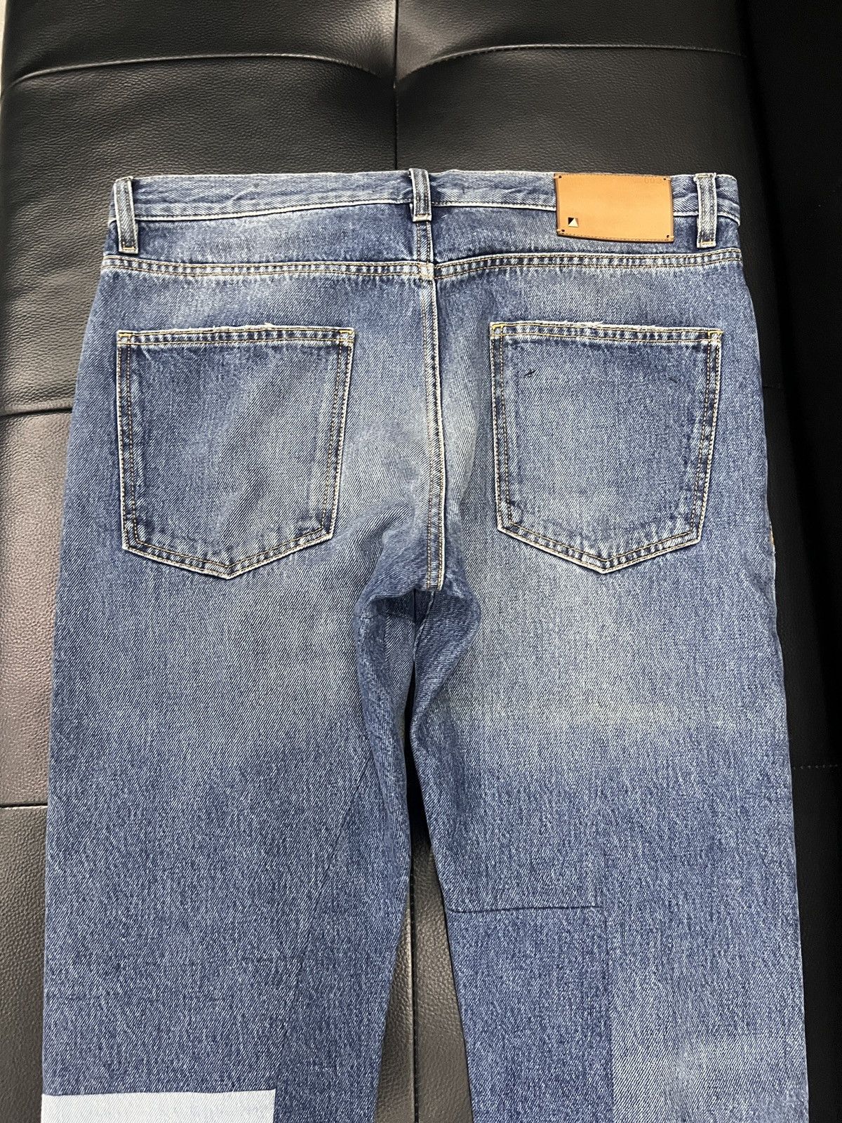 Valentino Valentino Patchwork Distressed Denim Jeans Size US 32 / EU 48 - 5 Thumbnail