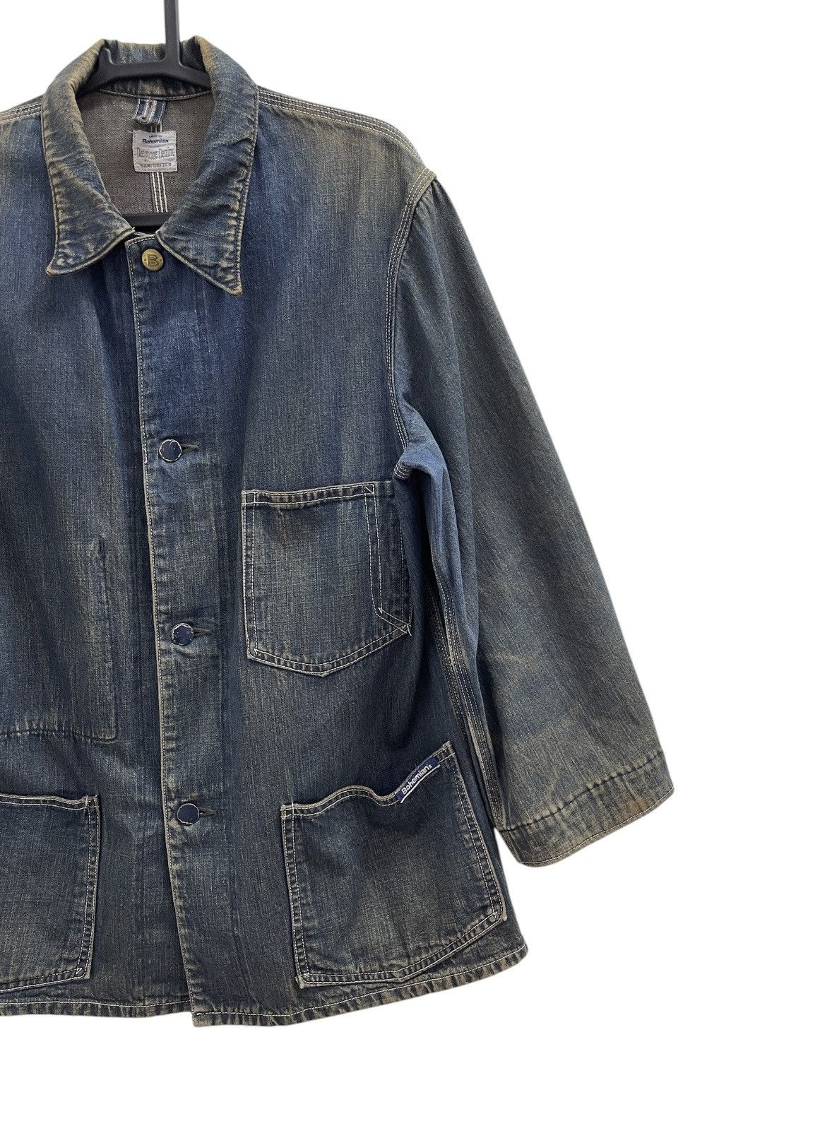 Japanese Brand Bohemian's Deeptone Denim Jacket Size US S / EU 44-46 / 1 - 3 Thumbnail
