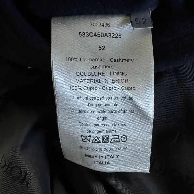 Other Dior Men's Wool Blend Navy Peacoat . Size US XL / EU 56 / 4 - 6 Thumbnail