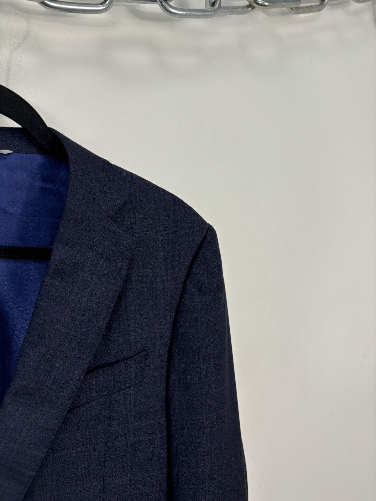 Canali Canali 1934 Su Misura Men’s Navy Blue Wool Blazer Jacket Size 40R - 9 Thumbnail