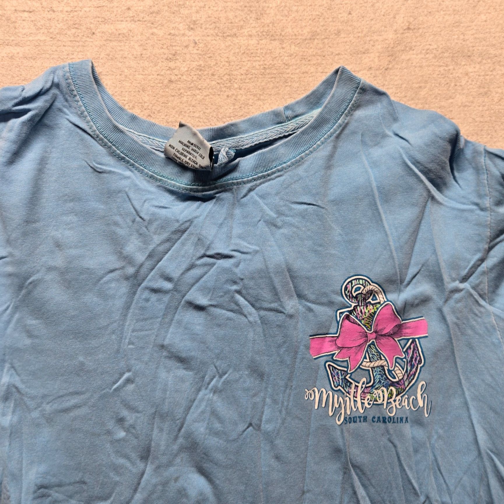 Vintage VINTAGE Myrtle Beach Beach South Carolina SC T-Shirt Tee Shirt Adult Men's Size L Large Blue Shirt Beach 90s Football Womens Mens Girls Size US L / EU 52-54 / 3 - 3 Thumbnail