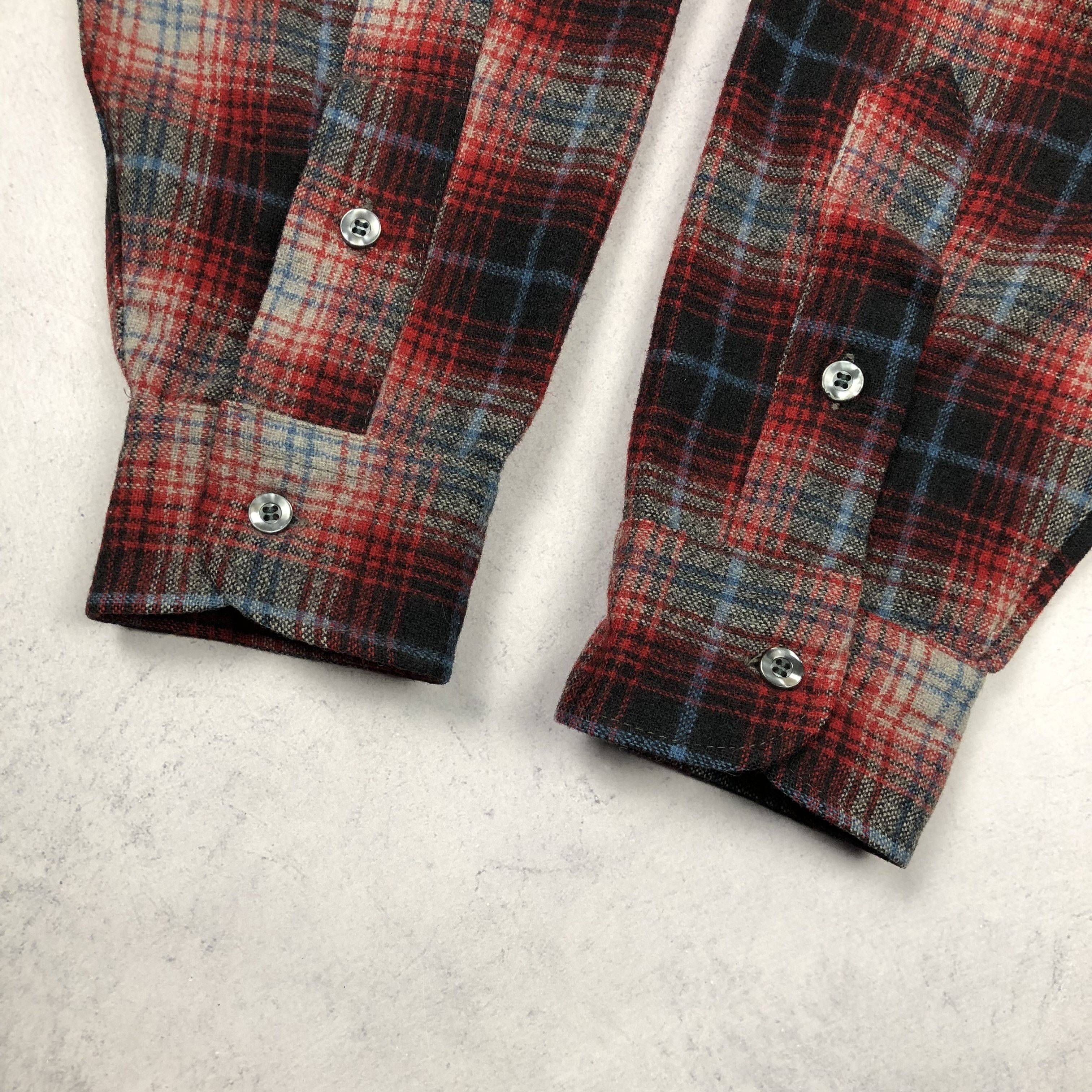 Pendleton Vintage Pendleton Flannel Plaid USA Pure Virgin Wool Shirt Size US L / EU 52-54 / 3 - 12 Thumbnail