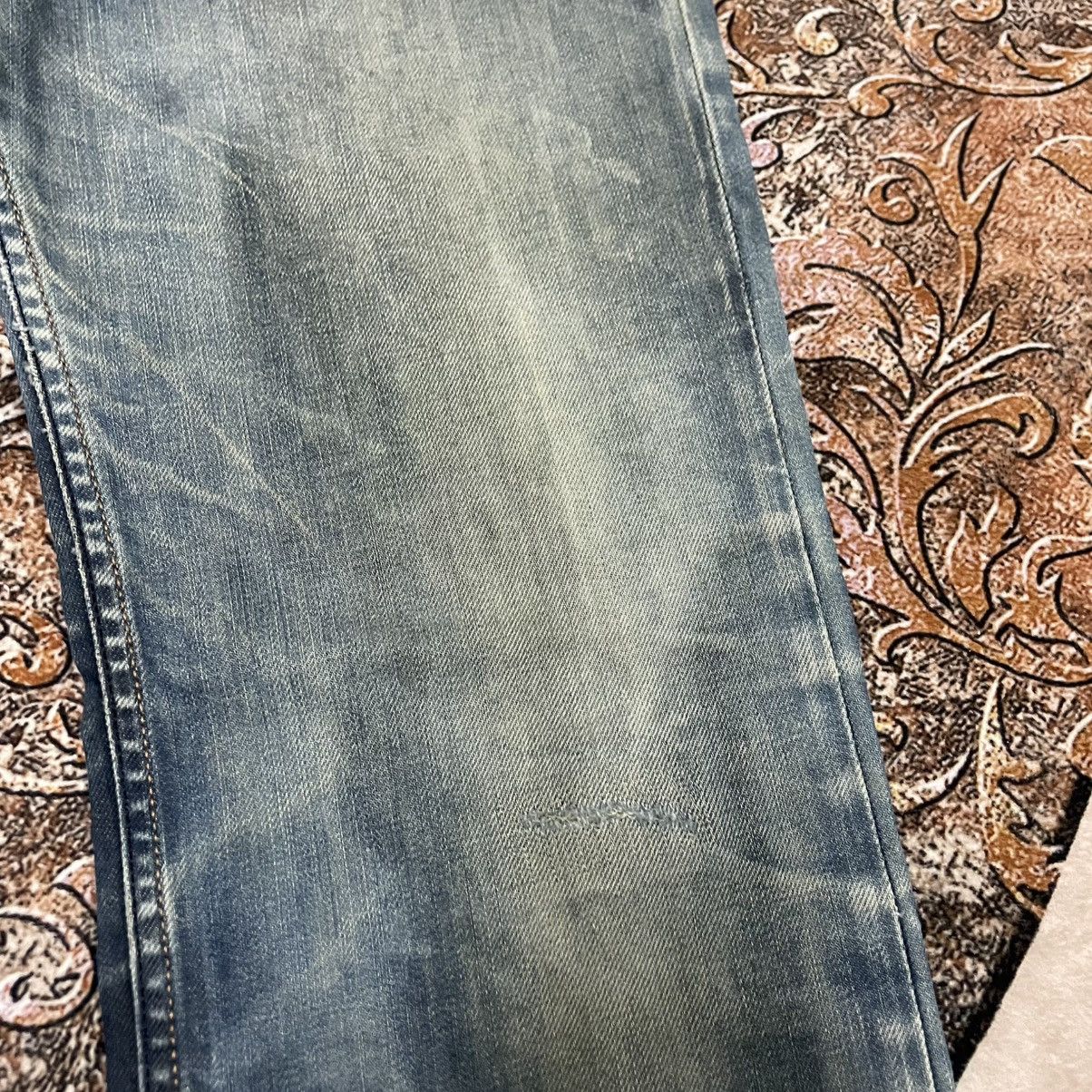 Diesel 🔥Vintage Diesel Industry Washed Ripped Distress Denim Jeans Size US 34 / EU 50 - 10 Thumbnail
