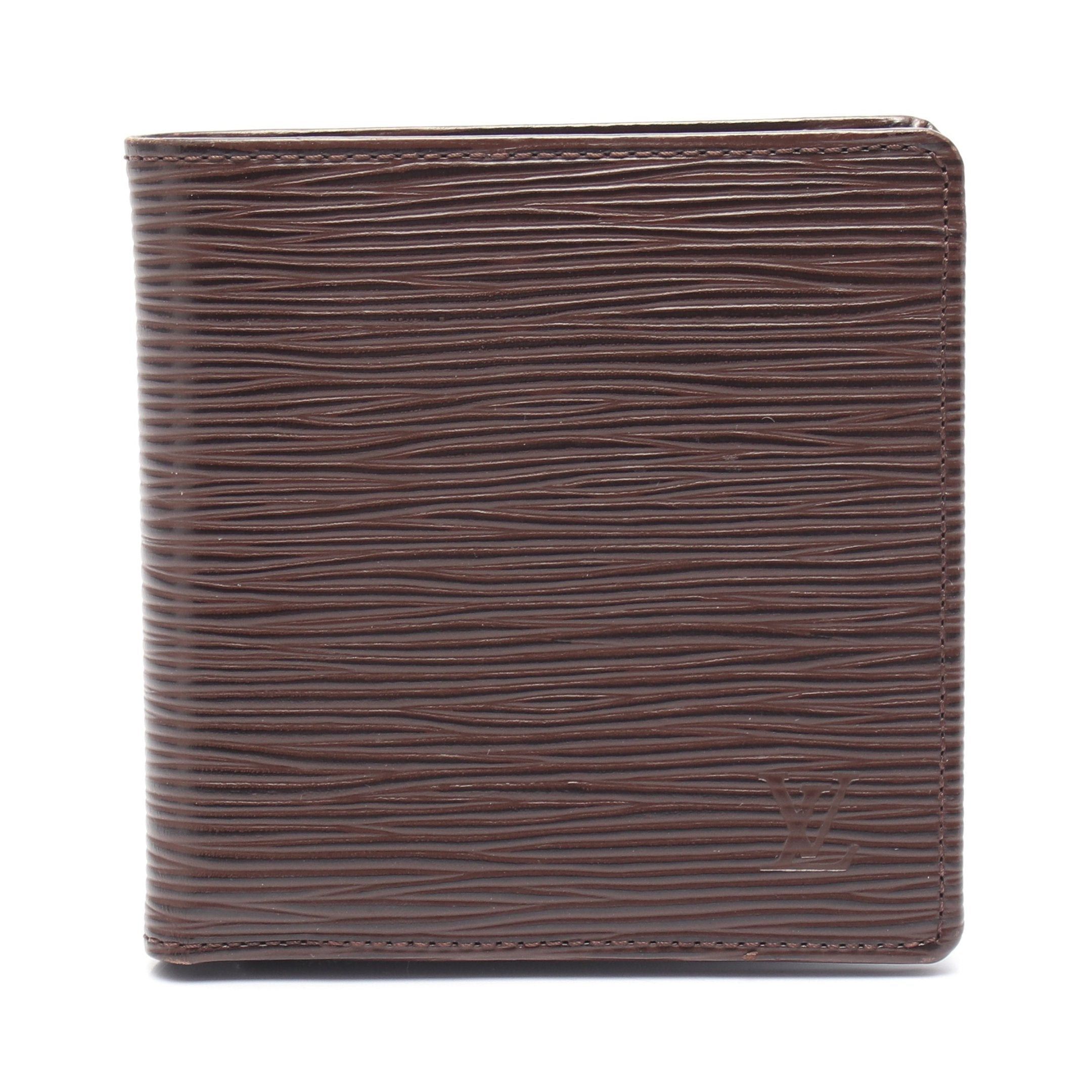 Louis Vuitton Louis Vuitton Portovier Cult Credit Monnaie Epi Mocha Bi-Fold Wallet Leather Dark Brown Size ONE SIZE - 1 Thumbnail