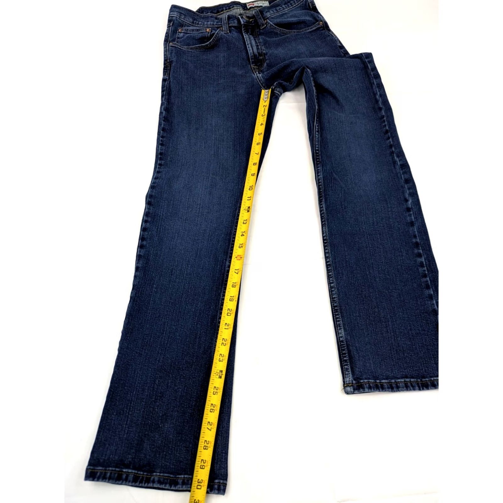 Wrangler Wrangler Jeans Men 29x30 Relaxed Bootcut Blue Denim Stretch Cotton 5-Pocket Size US 29 - 3 Thumbnail