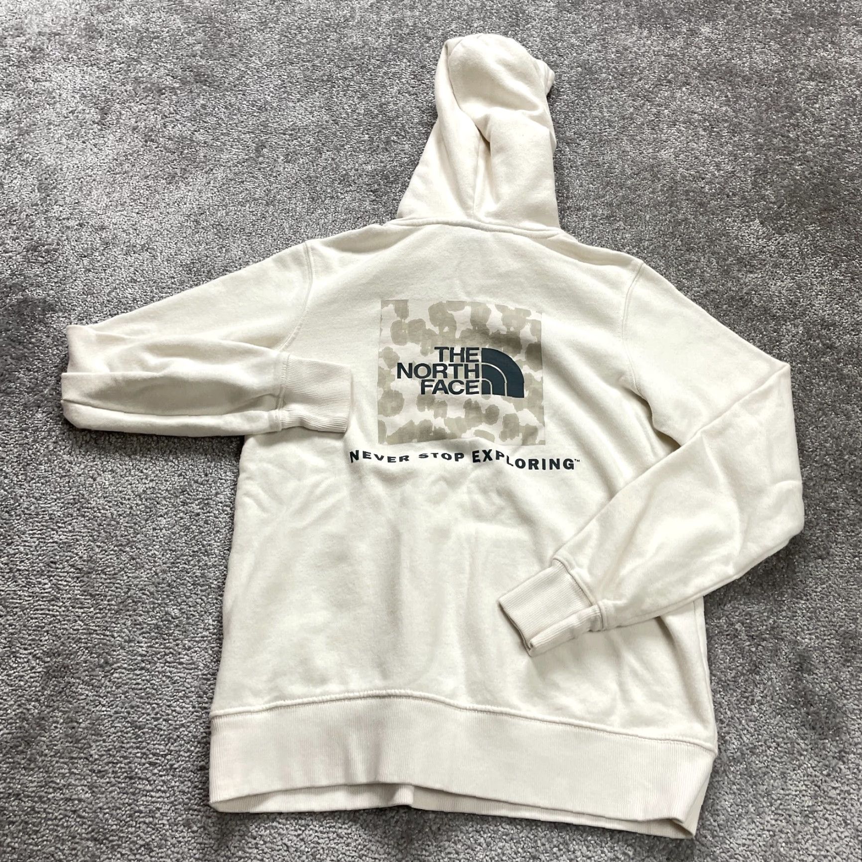 The North Face The North Face Graphic Hoodie Womens XS White Fleece Cotton Pullover Sweatshirt Size XS / US 0-2 / IT 36-38 - 2 Thumbnail