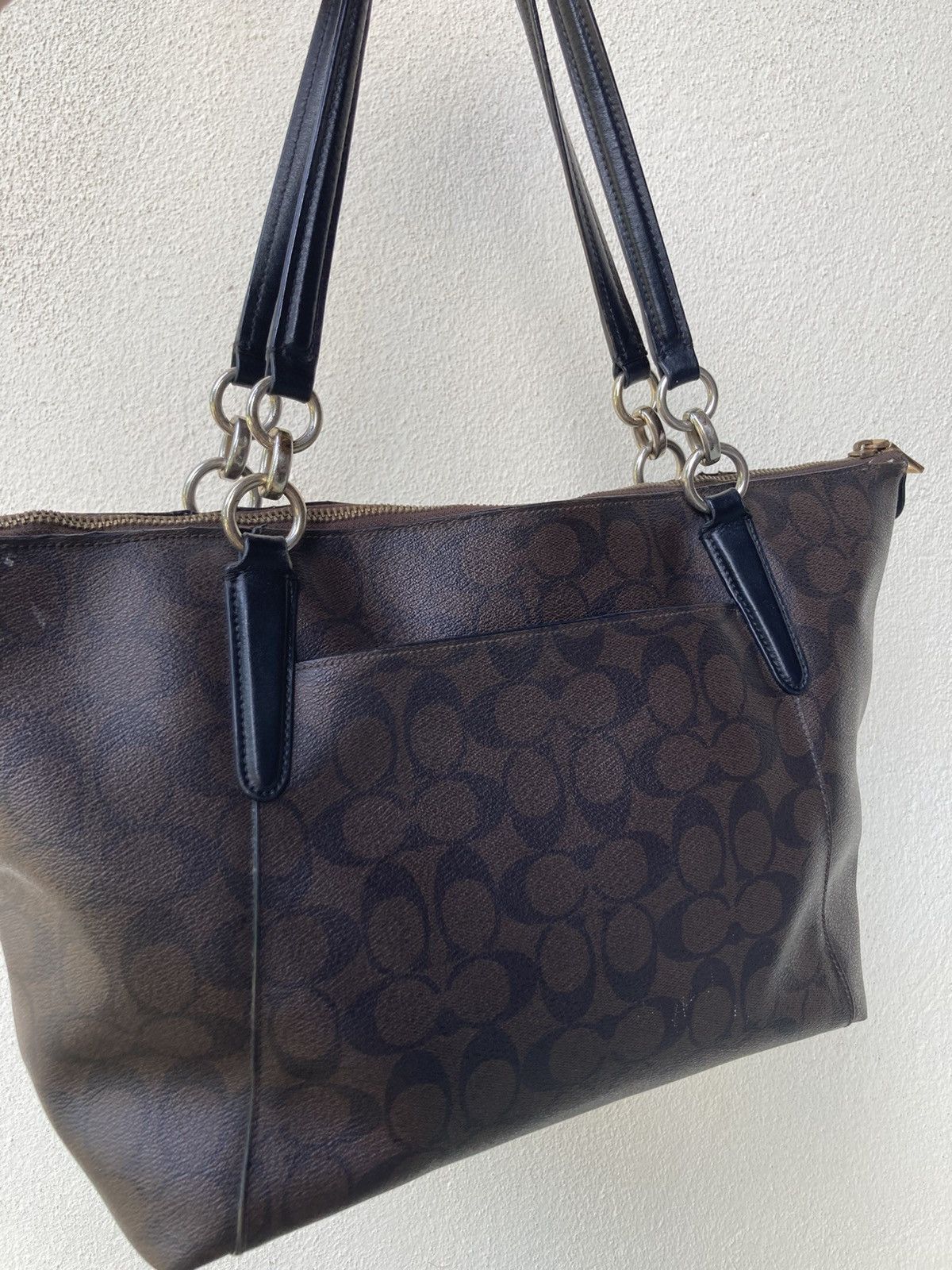 Coach Coach CC Signature Monogram Large Tote Zipper Bags Size ONE SIZE - 5 Thumbnail