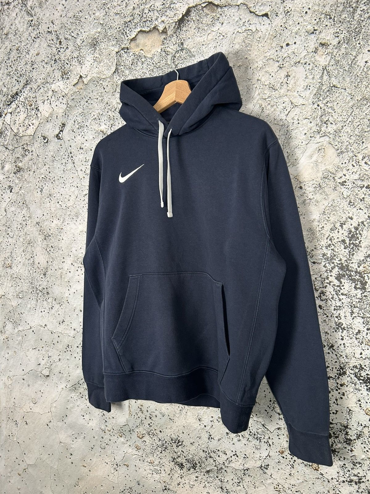 Nike Nike Swoosh Navy Hoodie Streetwear Boxy Fit Baggy Skate Size US S / EU 44-46 / 1 - 2 Thumbnail