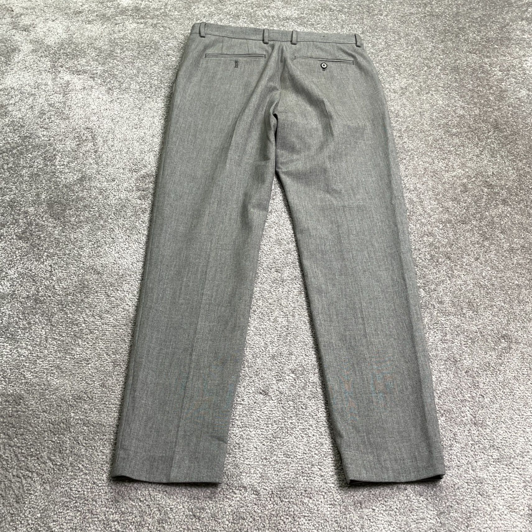 Zara Zara Dress Pants Mens 40 Gray Solid Straight Flat Front Business Workwear 34x31 Regular Mens Pants Gray Size US 40 / EU 56 - 2 Thumbnail