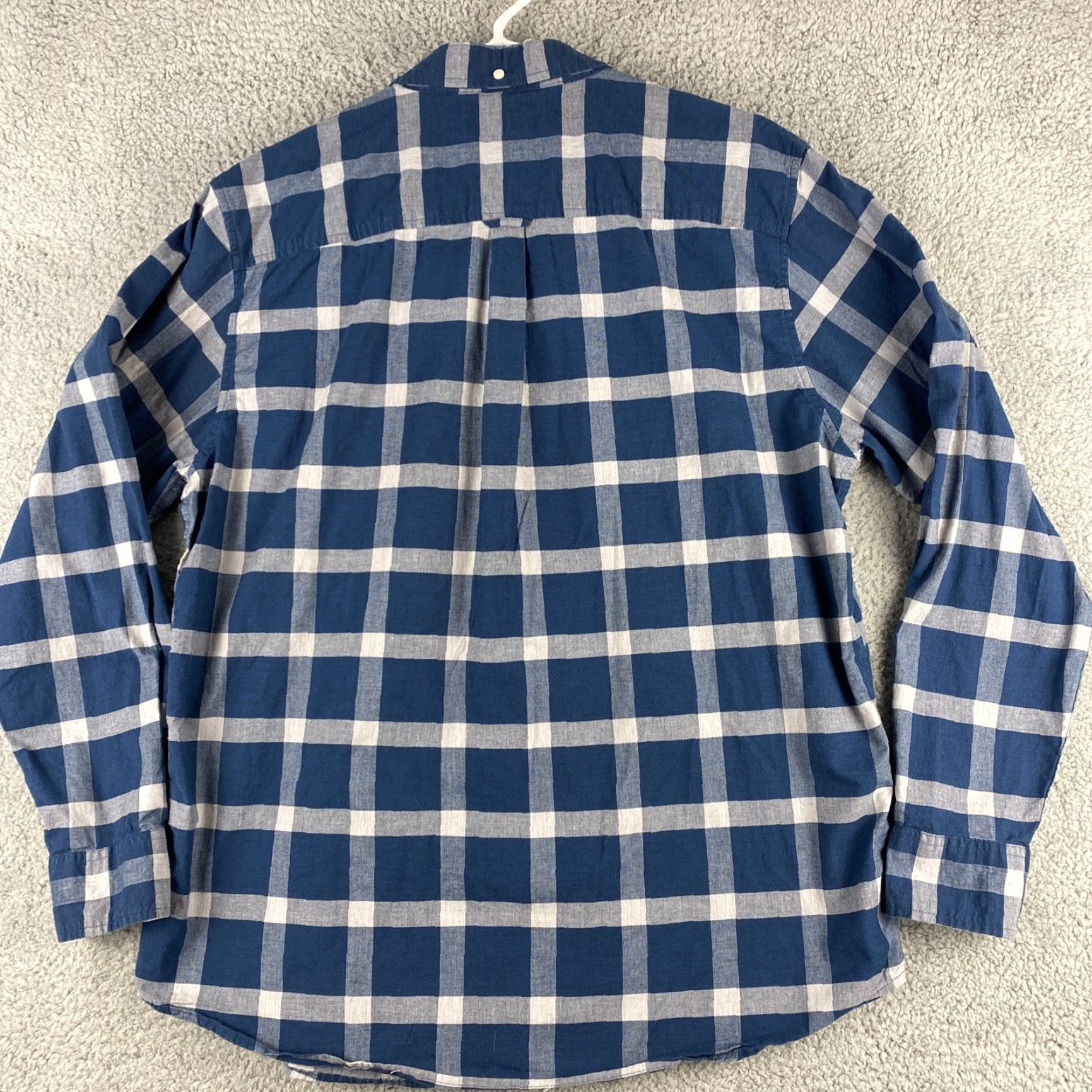 Ben Sherman Ben Sherman Button Down Shirt Men's Size 2XL 100% Cotton Long Sleeve 49-7 / Dress Shirt | Button-Down Collar / Athletic Fit | Blue / Regular | Men Size US XXL / EU 58 / 5 - 7 Thumbnail
