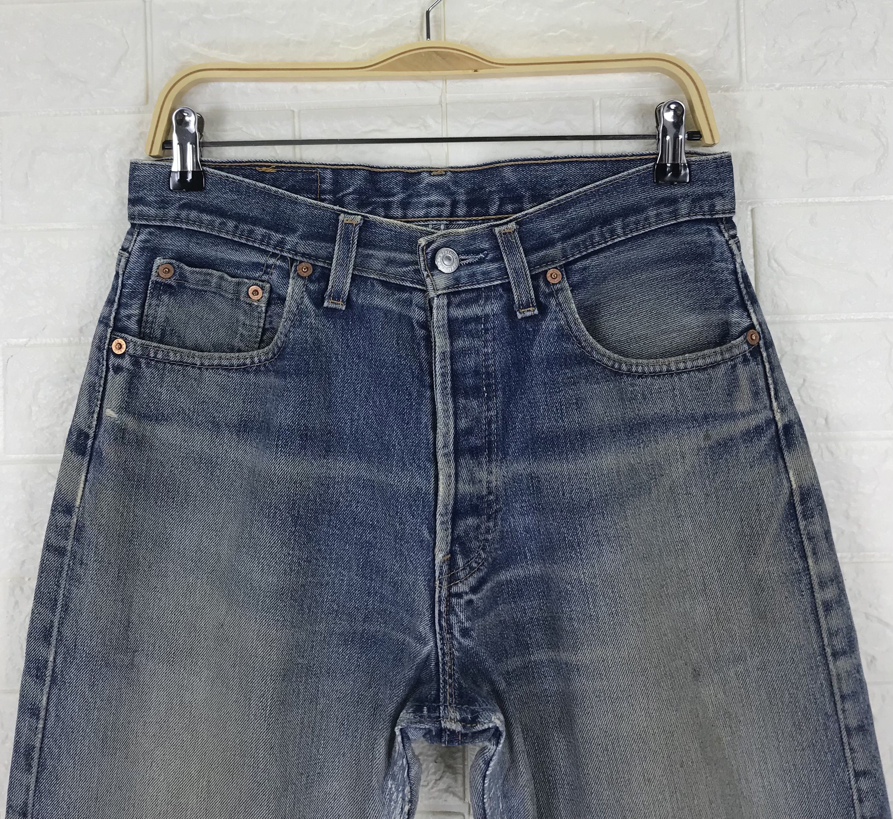 Levi's Vintage Levi's 501 Mud Wash Jeans Distressed Denim Size US 31 - 2 Thumbnail