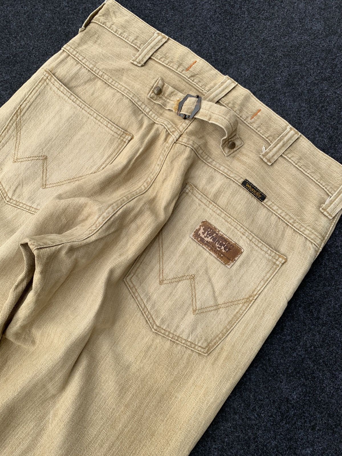 Wrangler Vintage Wrangler Buckle Back Straight Wide Denim Jeans. Size US 34 / EU 50 - 3 Thumbnail