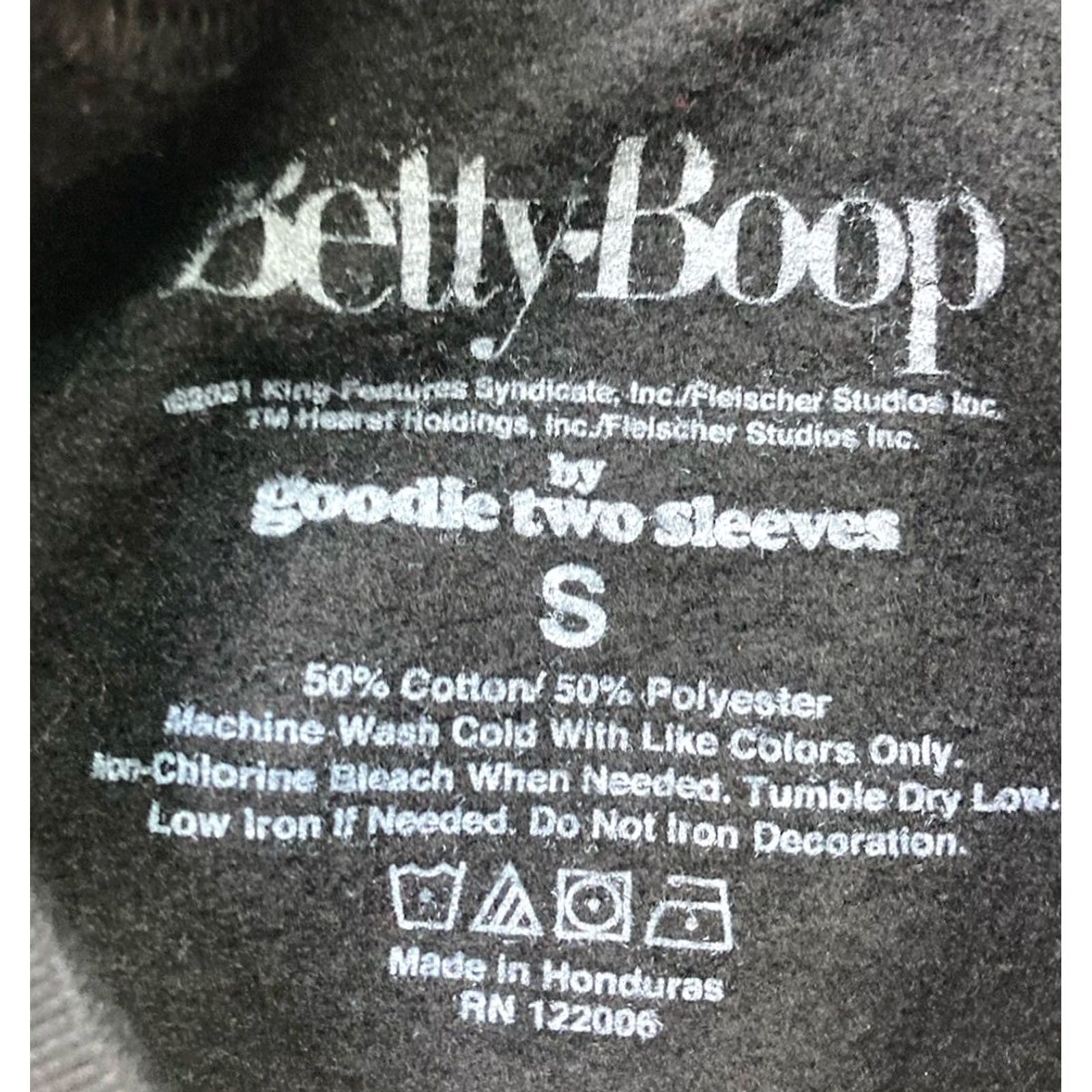 Vintage Betty Boop Sweatshirt Women Small Black Crewneck Graphic Cartoon Pullover Lightweight Casual Cute Size S / US 4 / IT 40 - 4 Thumbnail