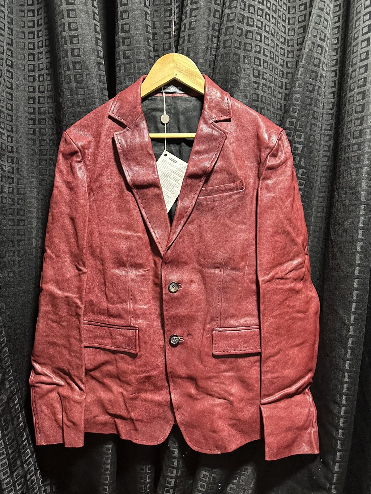 Alexan mcqueen leather blazer jacket