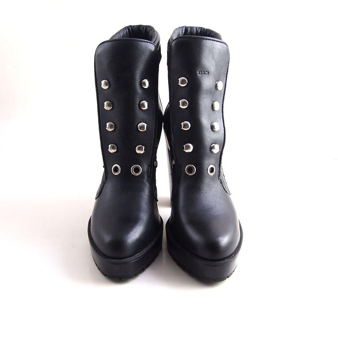 Diesel Diesel D Zana Boots High Heel Black Womens US 9 EU 39 Size US 9 / IT 39 - 3 Thumbnail