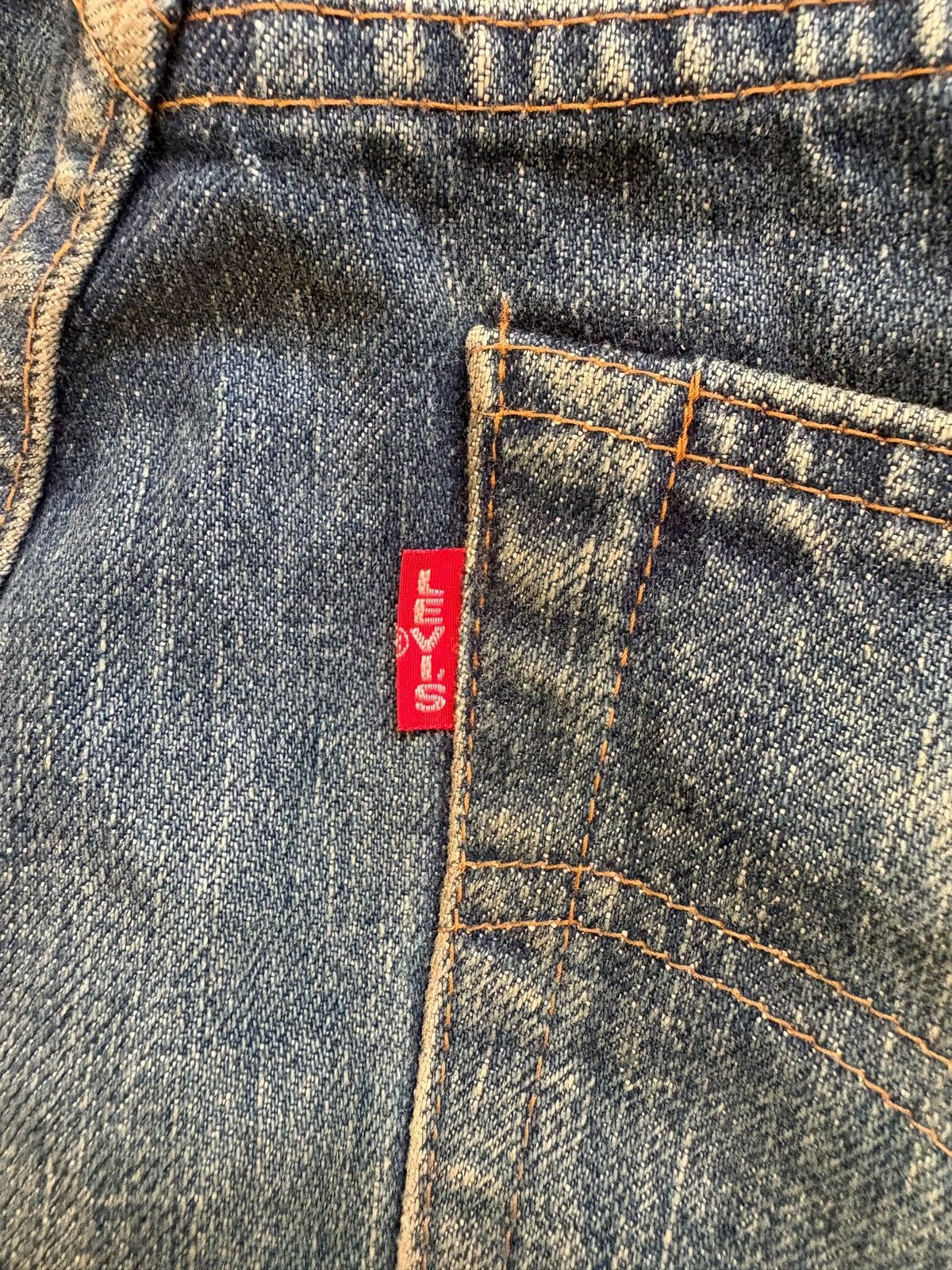 Levi's Vintage 80s Levis 502XX Big E Selvedge Distress Rip Jeans Size US 29 - 13 Thumbnail