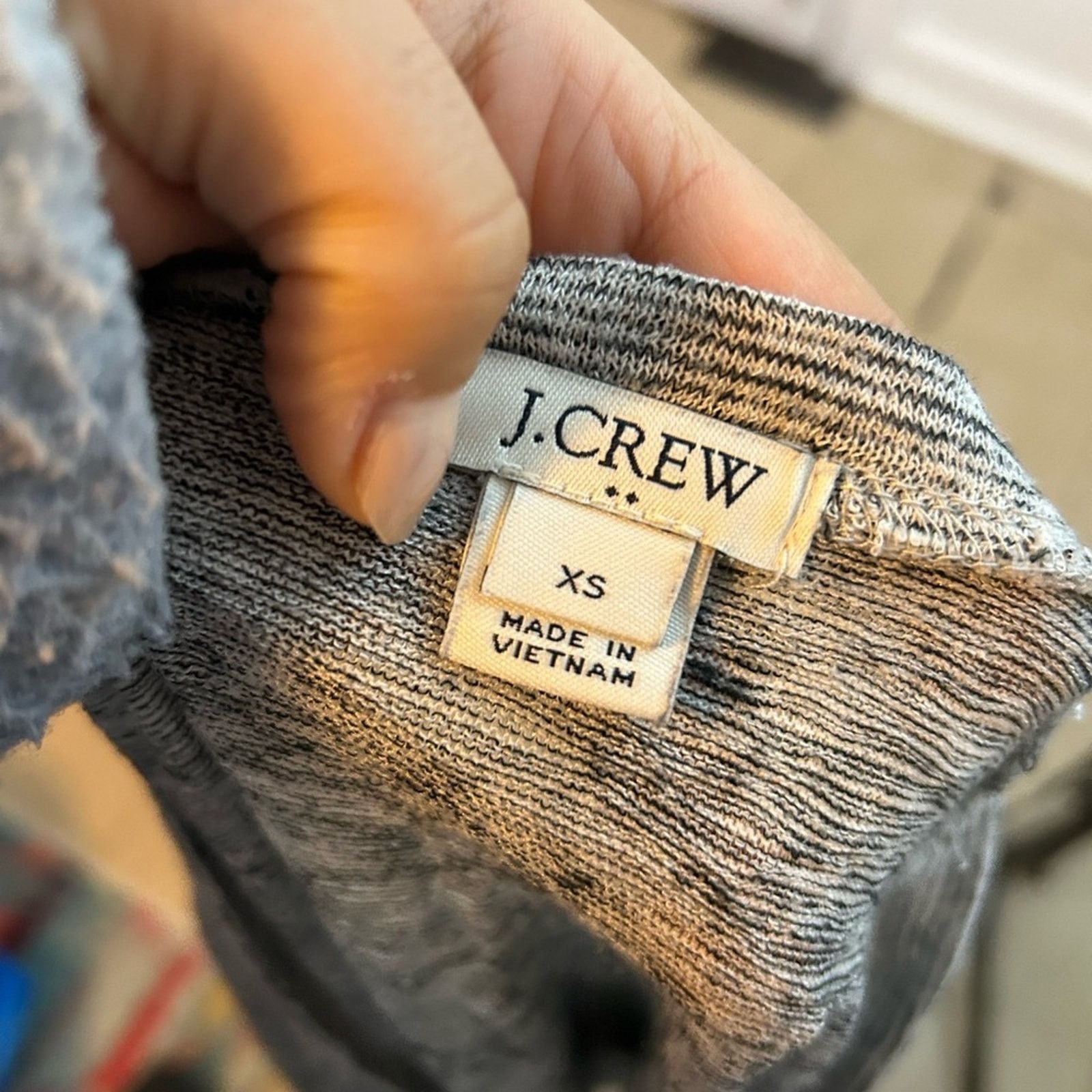 J.Crew J.Crew Space Dye Tie Waist Pocket Tee Size XS / US 0-2 / IT 36-38 - 3 Thumbnail