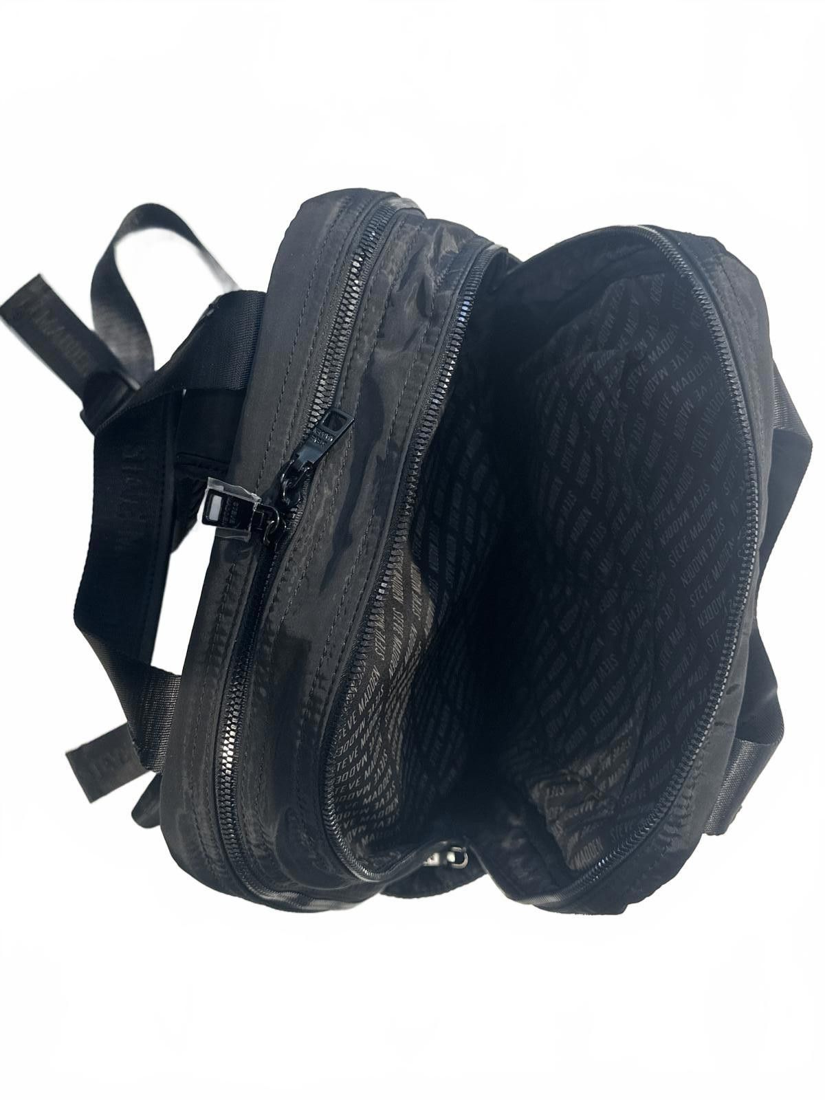 Steve Madden Steve Madden Black Quilted Nylon Backpack Size ONE SIZE - 6 Thumbnail