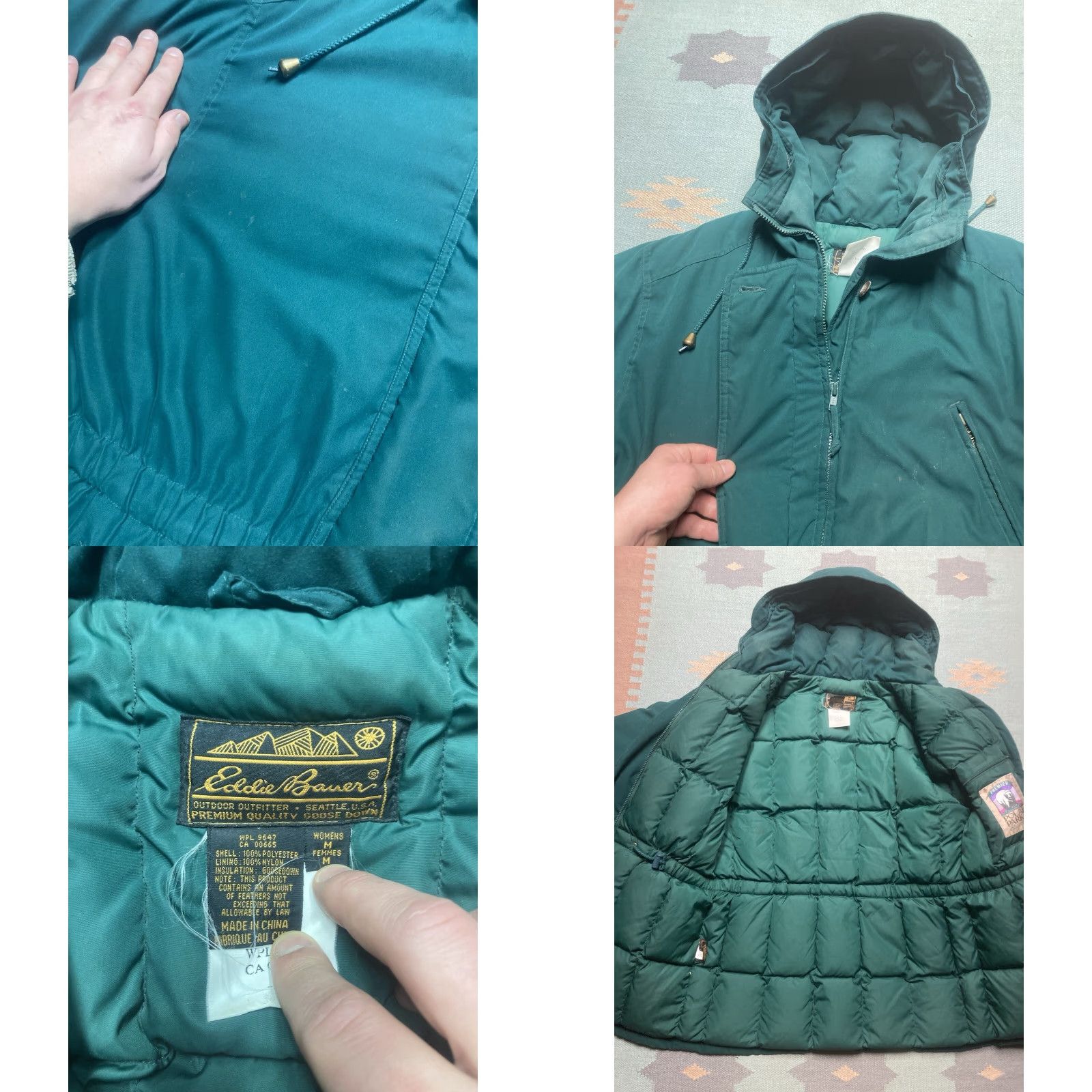 Eddie Bauer VINTAGE Eddie Bauer parka Jacket Women's Medium Goose Down Polar Premium Green Size M / US 6-8 / IT 42-44 - 8 Thumbnail
