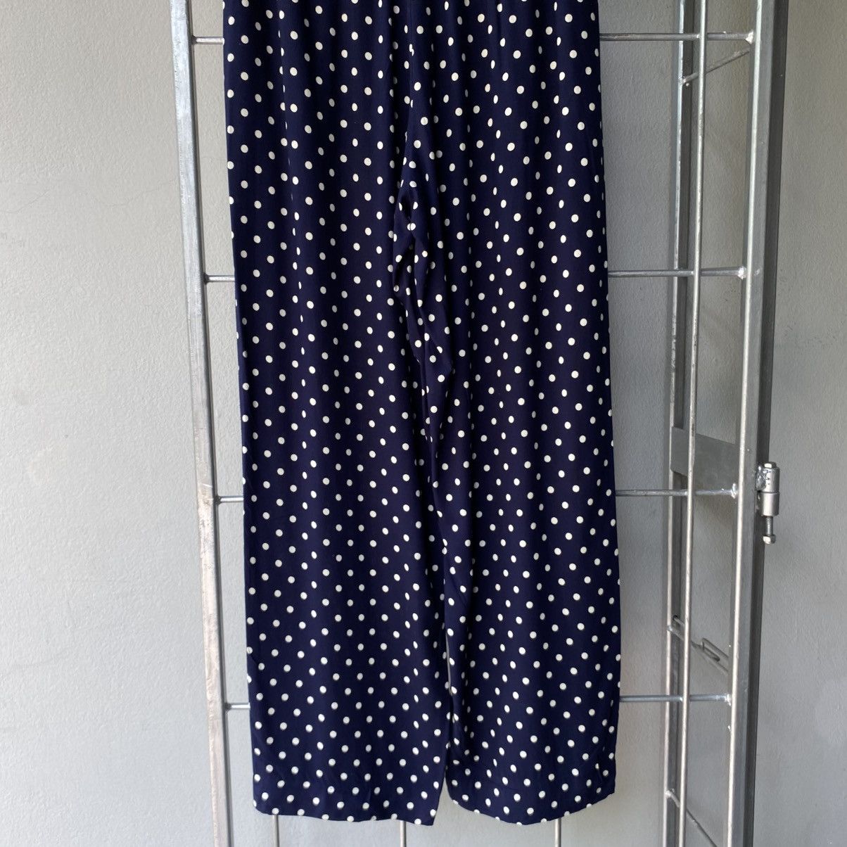 Zucca ZUCCA Navy Polka Dot Pants with Smocked Back Size 25" / US 0 / IT 36 - 13 Thumbnail