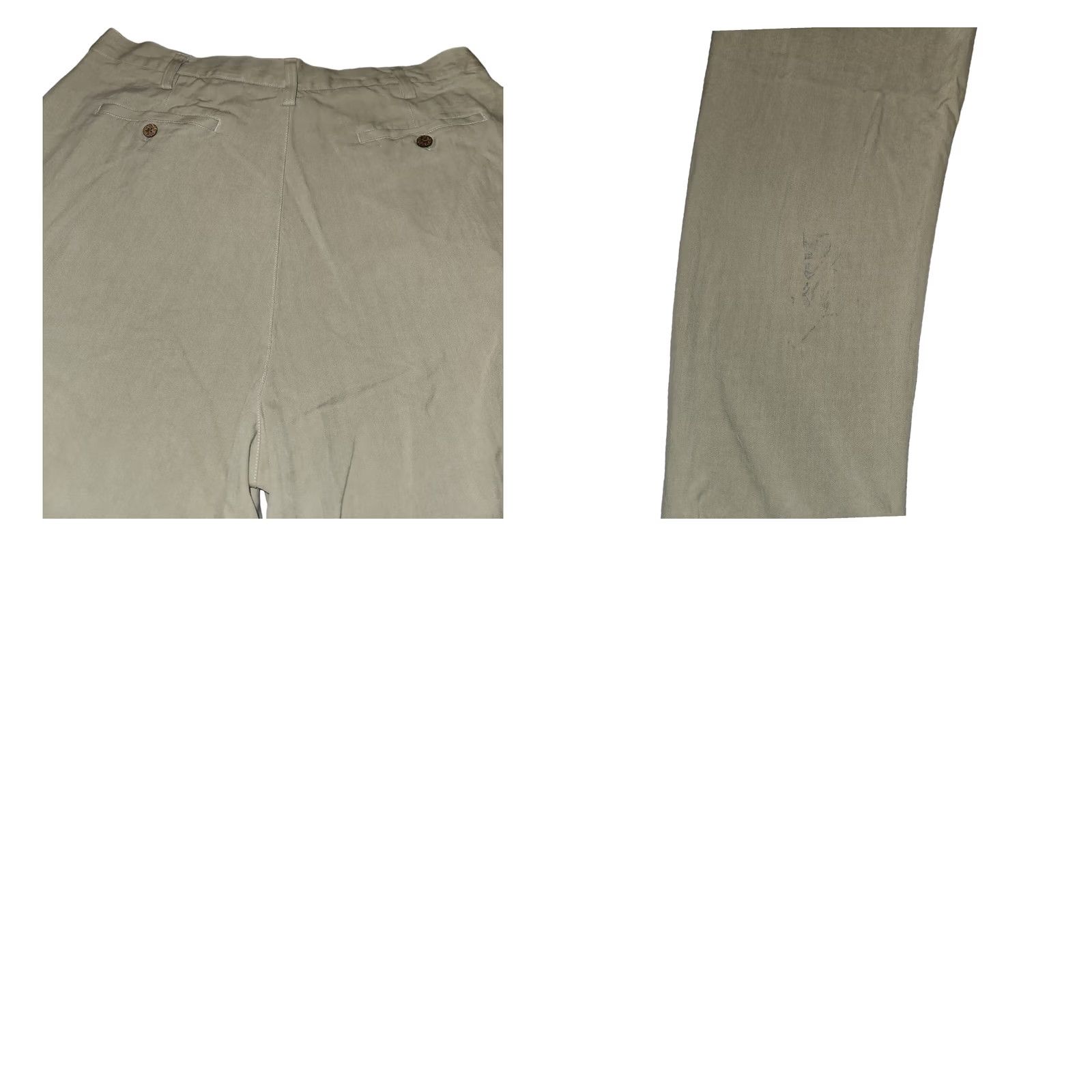 Tommy Bahama VINTAGE Tommy Bahama Silk Chino Pants Mens 38 Pleated Khaki Slash Pockets Casual Size US 38 / EU 54 - 8 Thumbnail