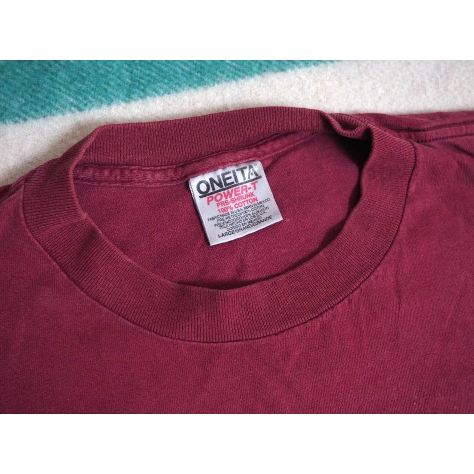Vintage VINTAGE Oneita Washington State Cougars USA Tee T-Shirt L Red 1990s Graphic Ladies? Men? (Gender) Size US L / EU 52-54 / 3 - 5 Thumbnail