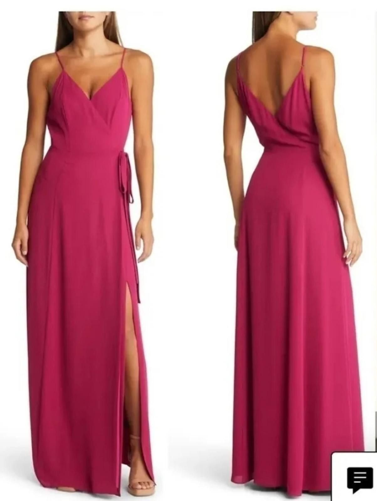 Lil Wayne Wayf The Angelina Sleeveless Wrap Gown Size XS / US 0-2 / IT 36-38 - 1 Thumbnail