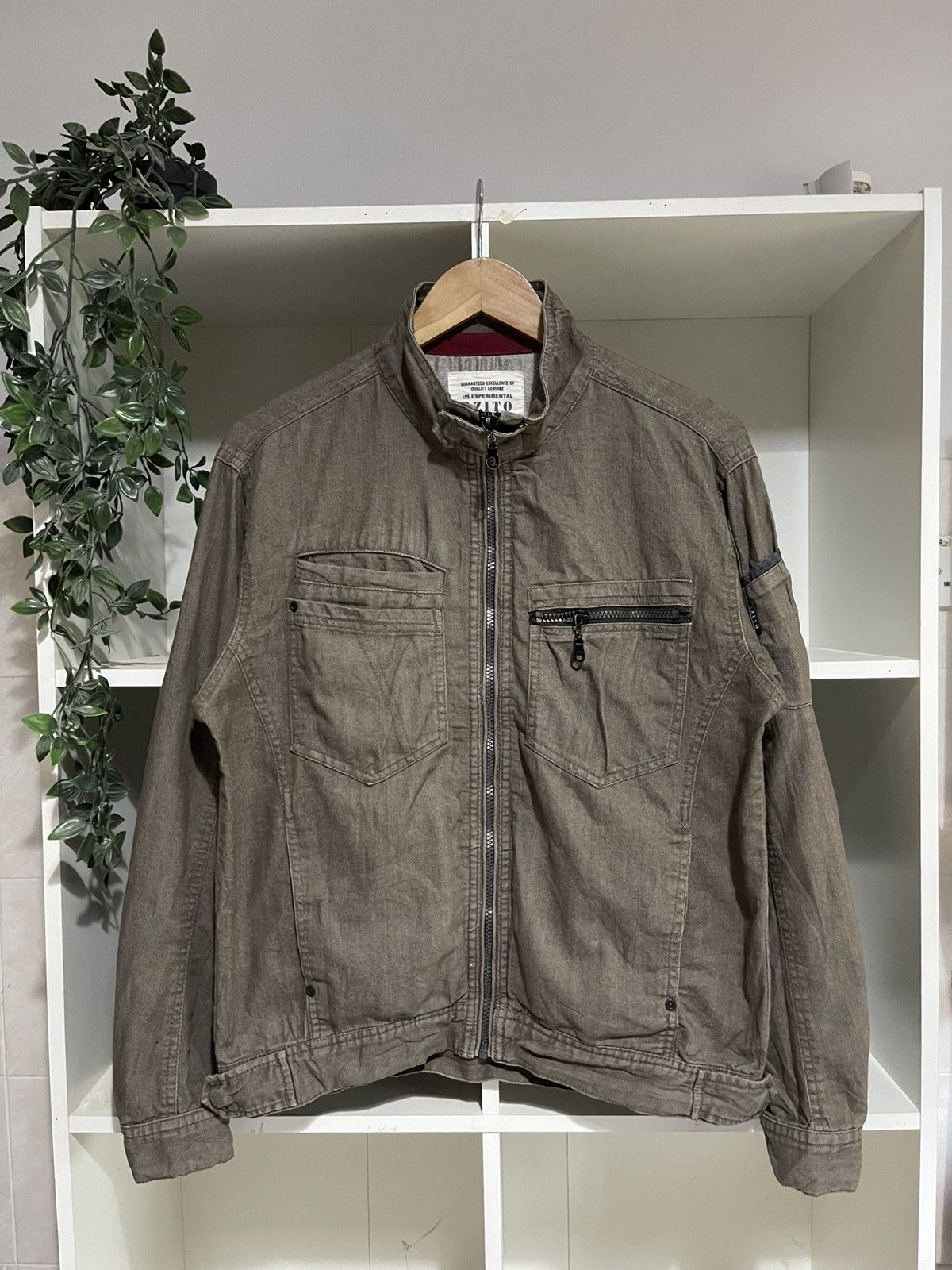 Japanese Brand Azito Light Denim Work Jacket Size US M / EU 48-50 / 2 - 1 Thumbnail